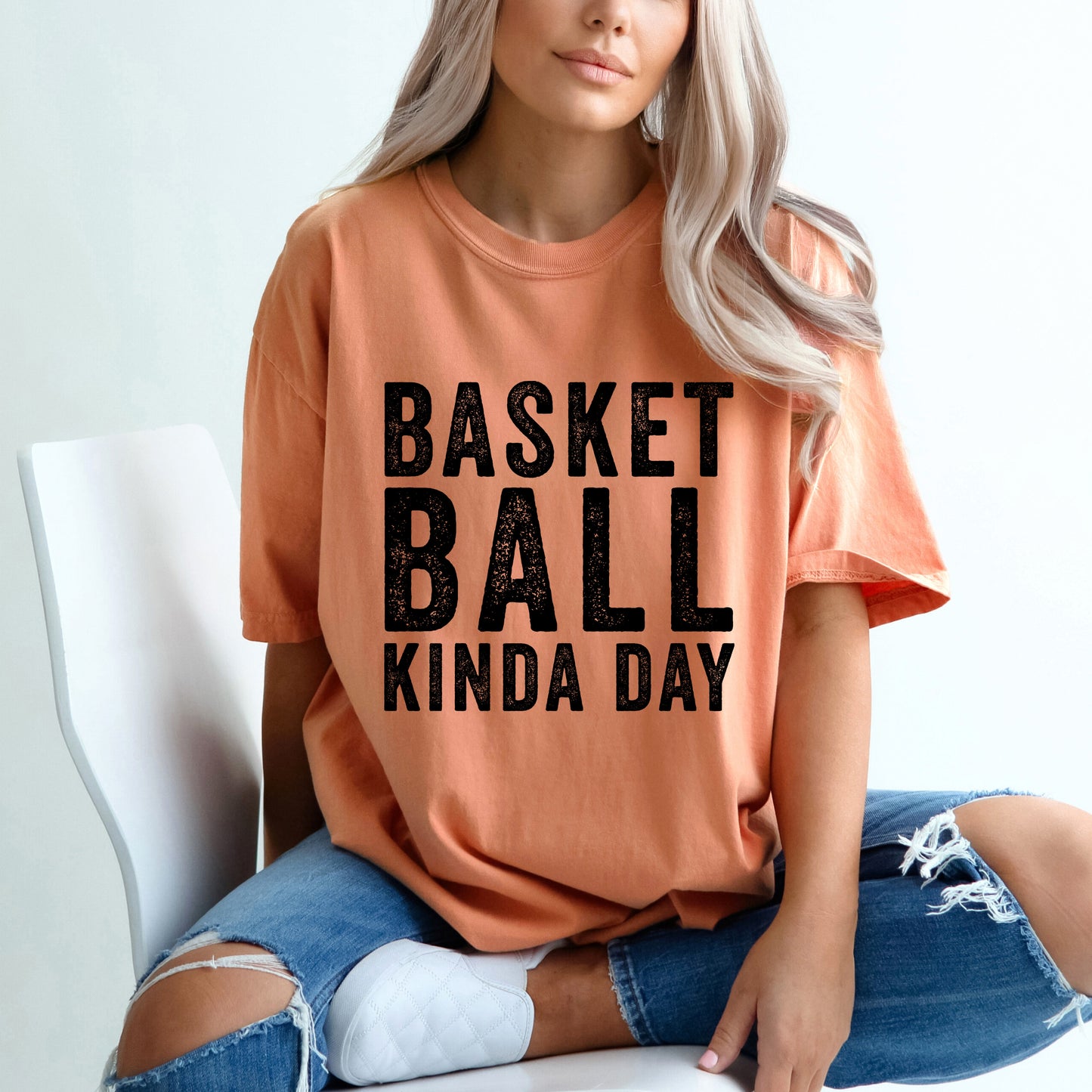 Basketball Kinda Day | Garment Dyed Short Sleeve Tee