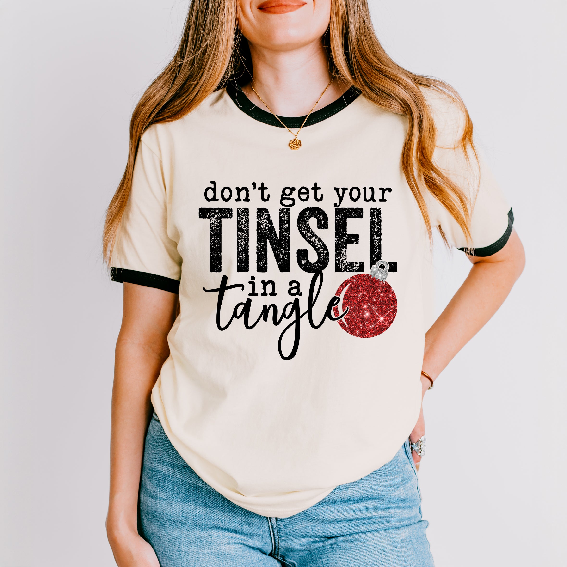 Tinsel In A Tangle Bulb | Ringer Tee