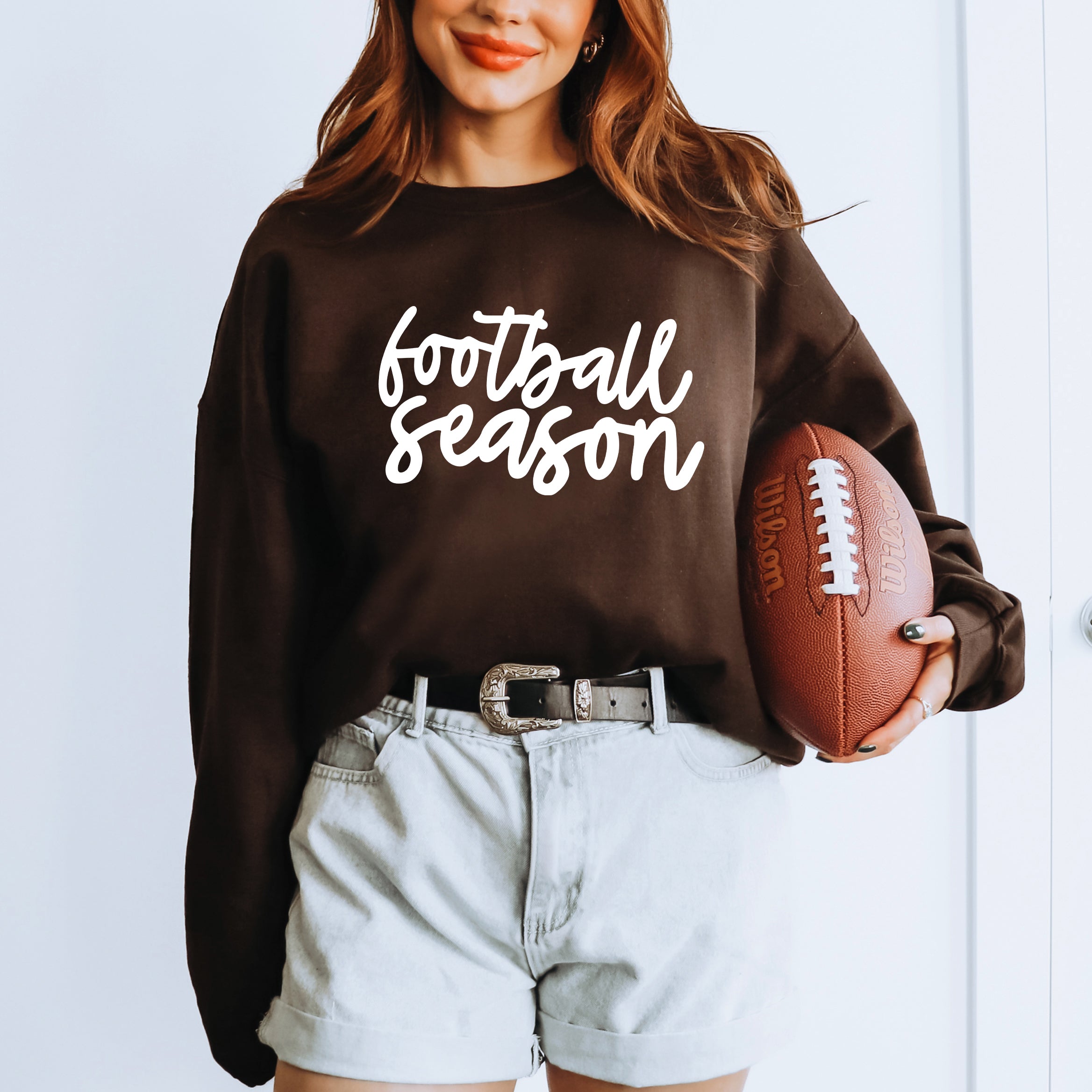 Football Season Cursive | Sweatshirt