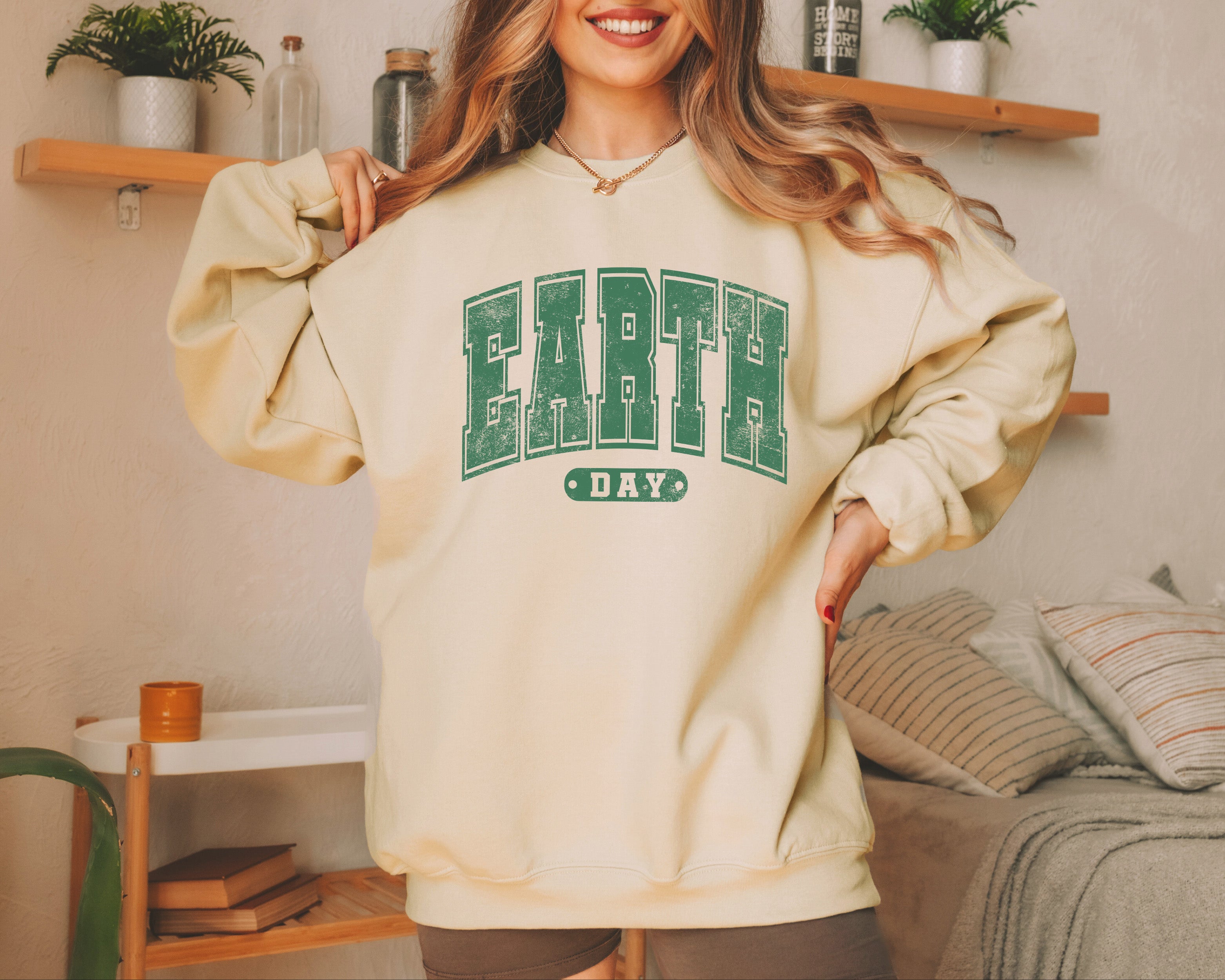 Earth Day Varsity | Sweatshirt