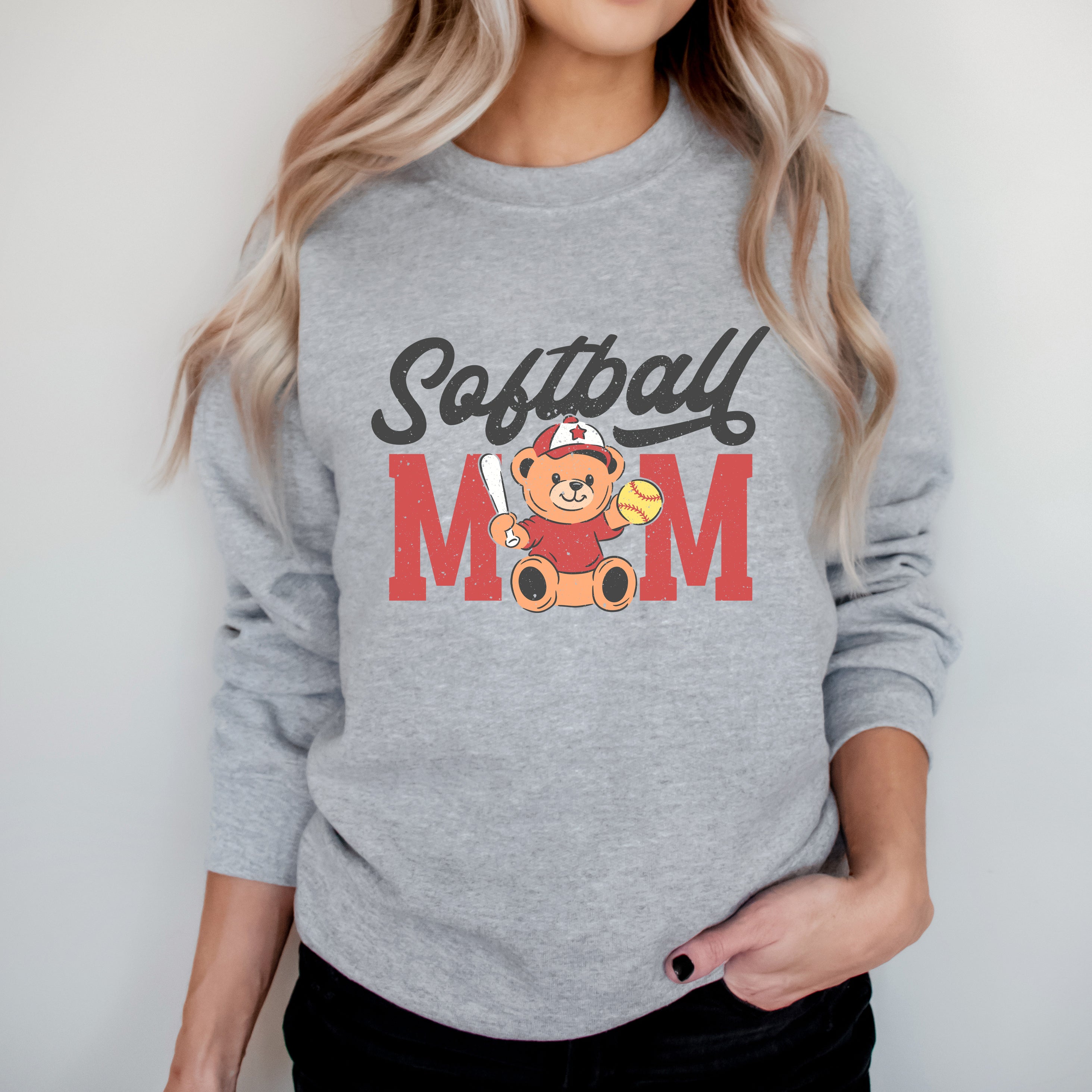 Softball Mom Teddy Bear | Sweatshirt