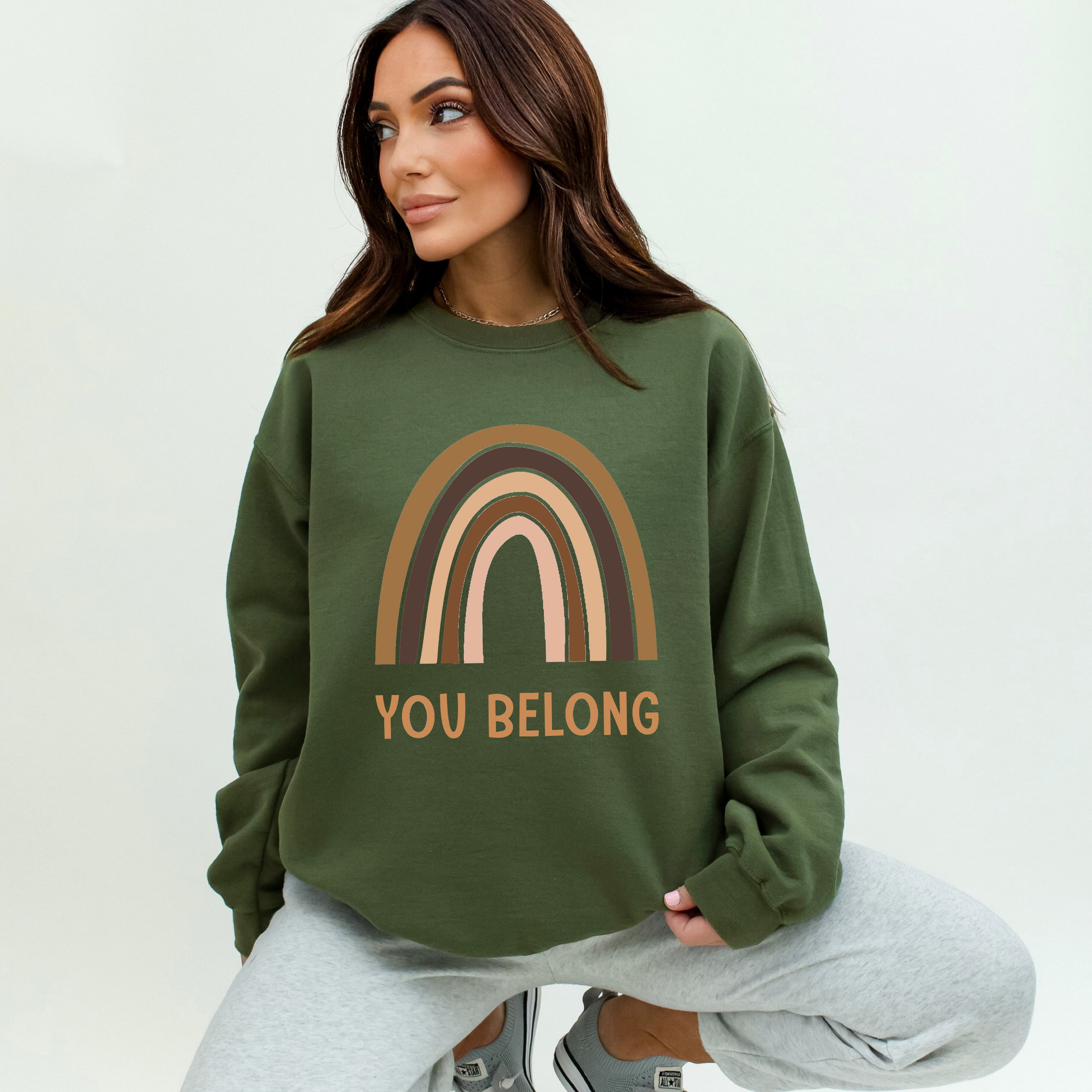 You Belong Rainbow | Sweatshirt