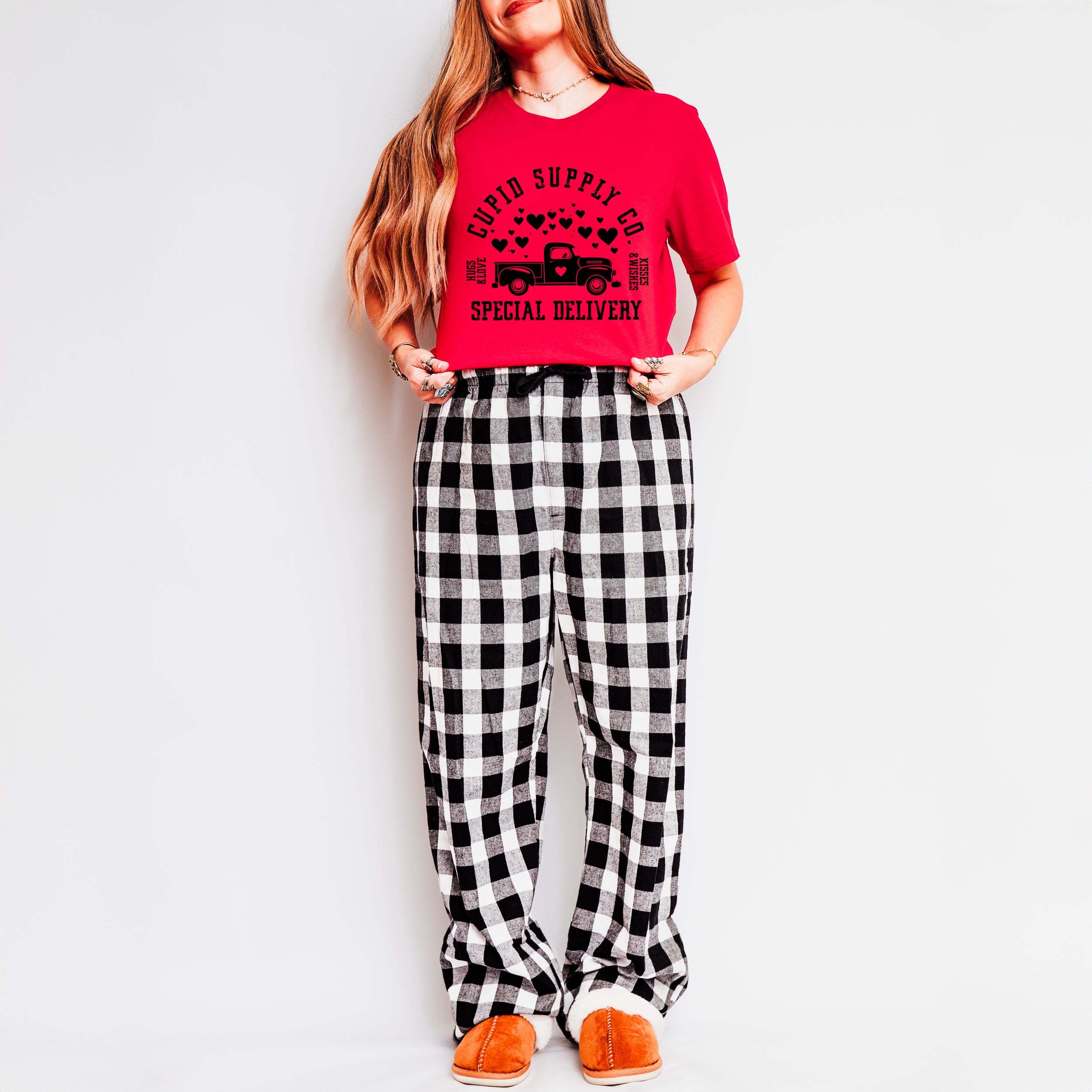 Cupid's Supply Co. | Plaid Pajama Set