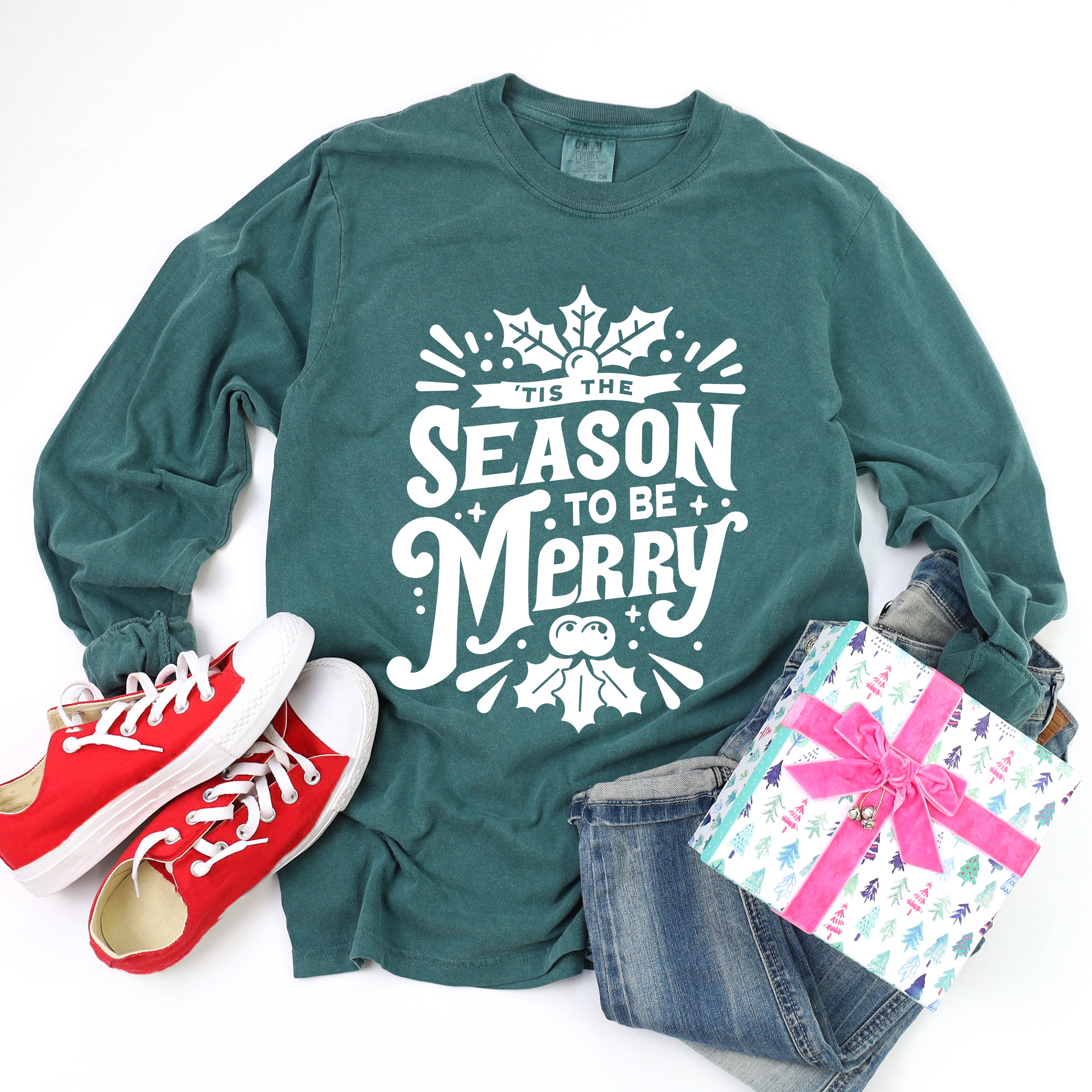 Season To Be Merry | Garment Dyed Long Sleeve
