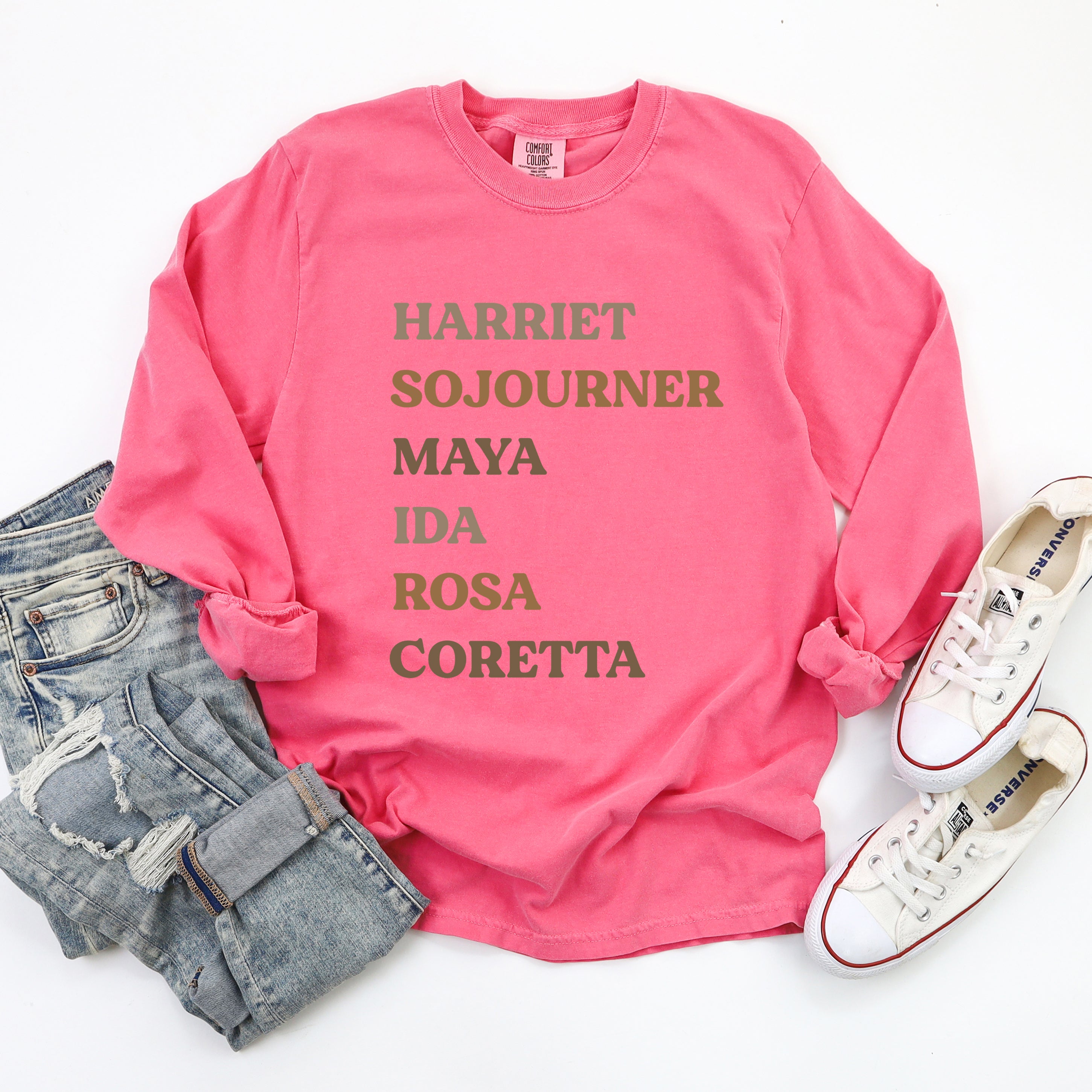 Black History Women | Garment Dyed Long Sleeve