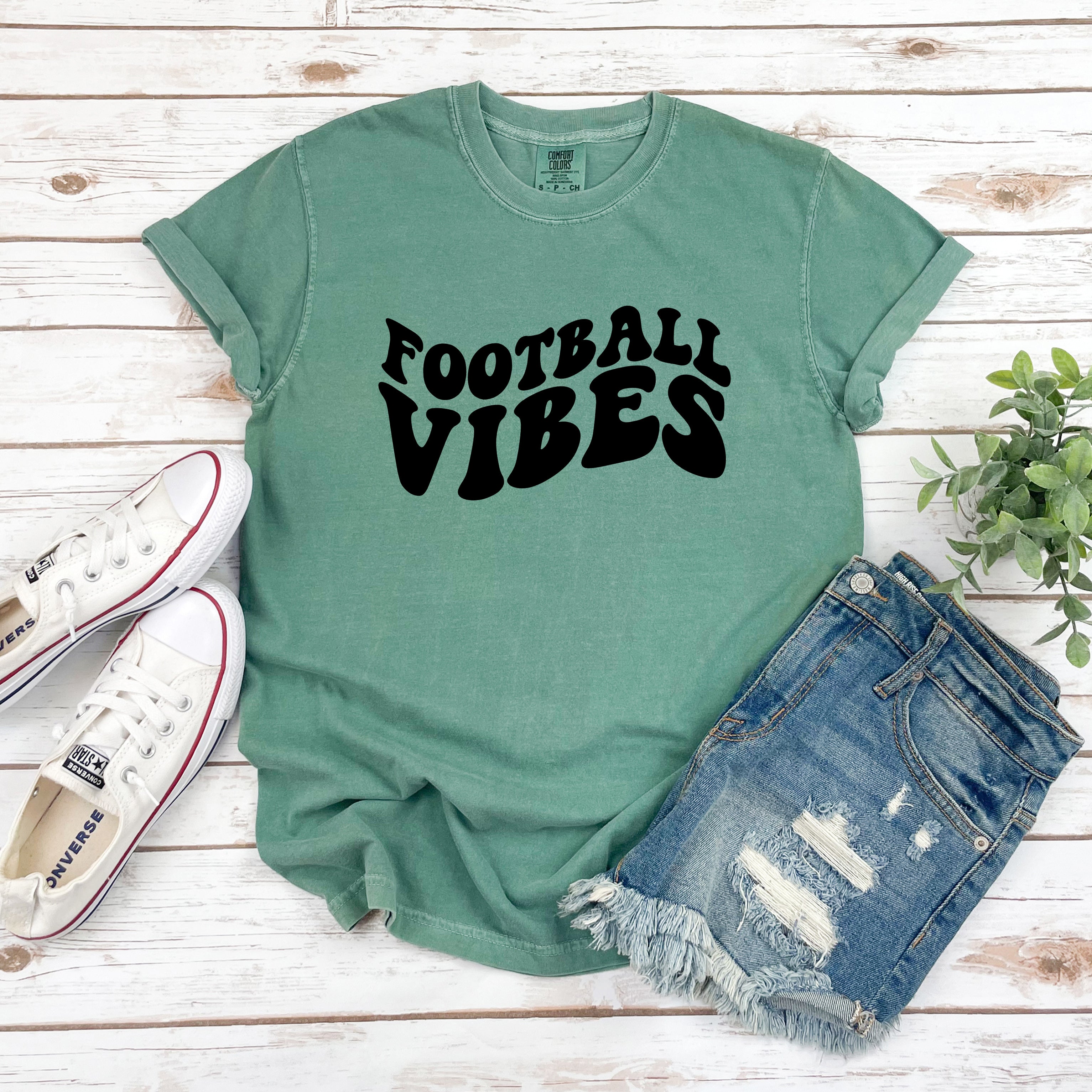 Retro Football Vibes | Garment Dyed Tee