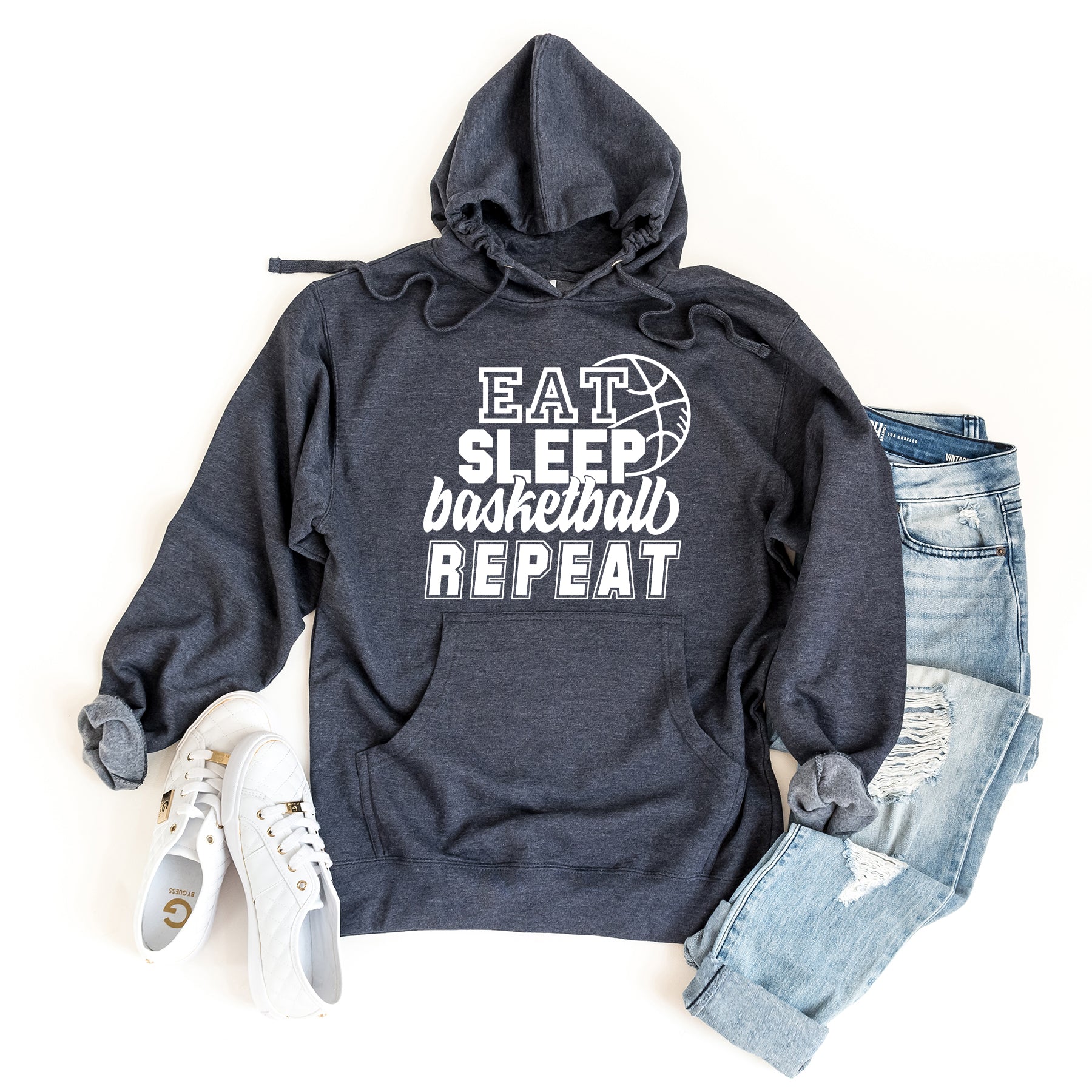 Eat Basketball Sleep Repeat With Ball | Hoodie