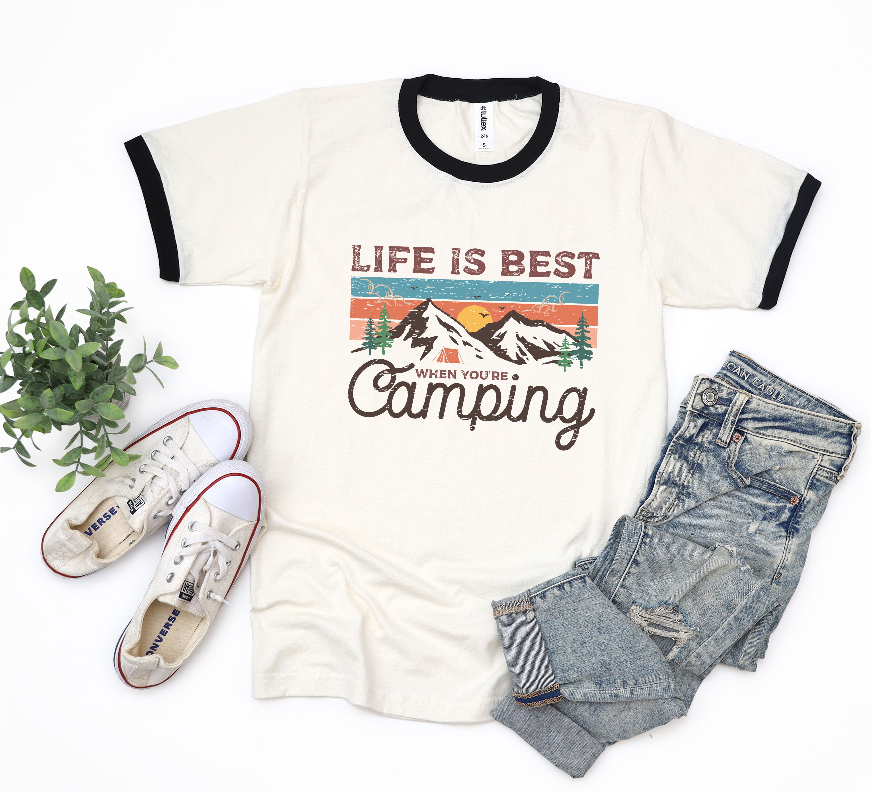 Life Is Best When You're Camping | Ringer Tee