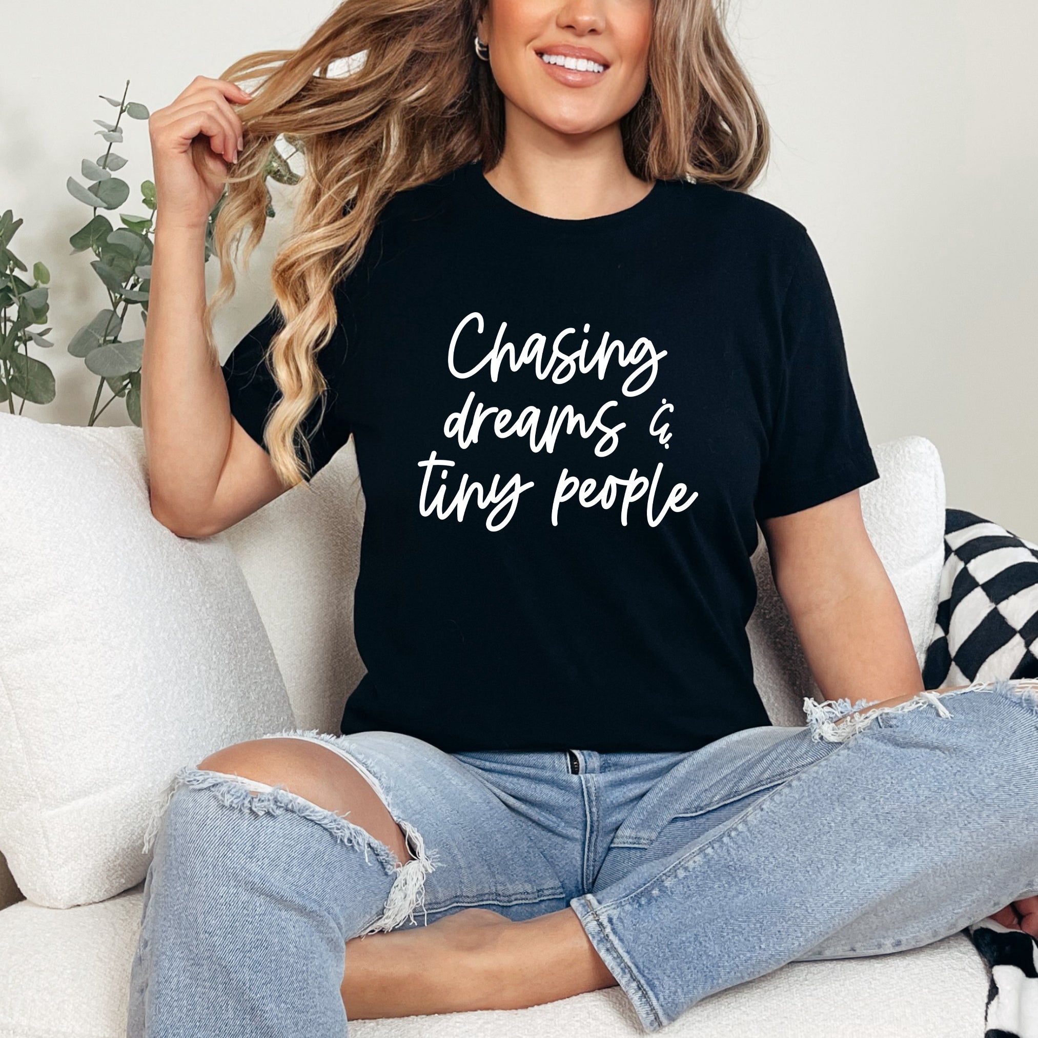 Chasing Dreams And Tiny People | Short Sleeve Graphic Tee