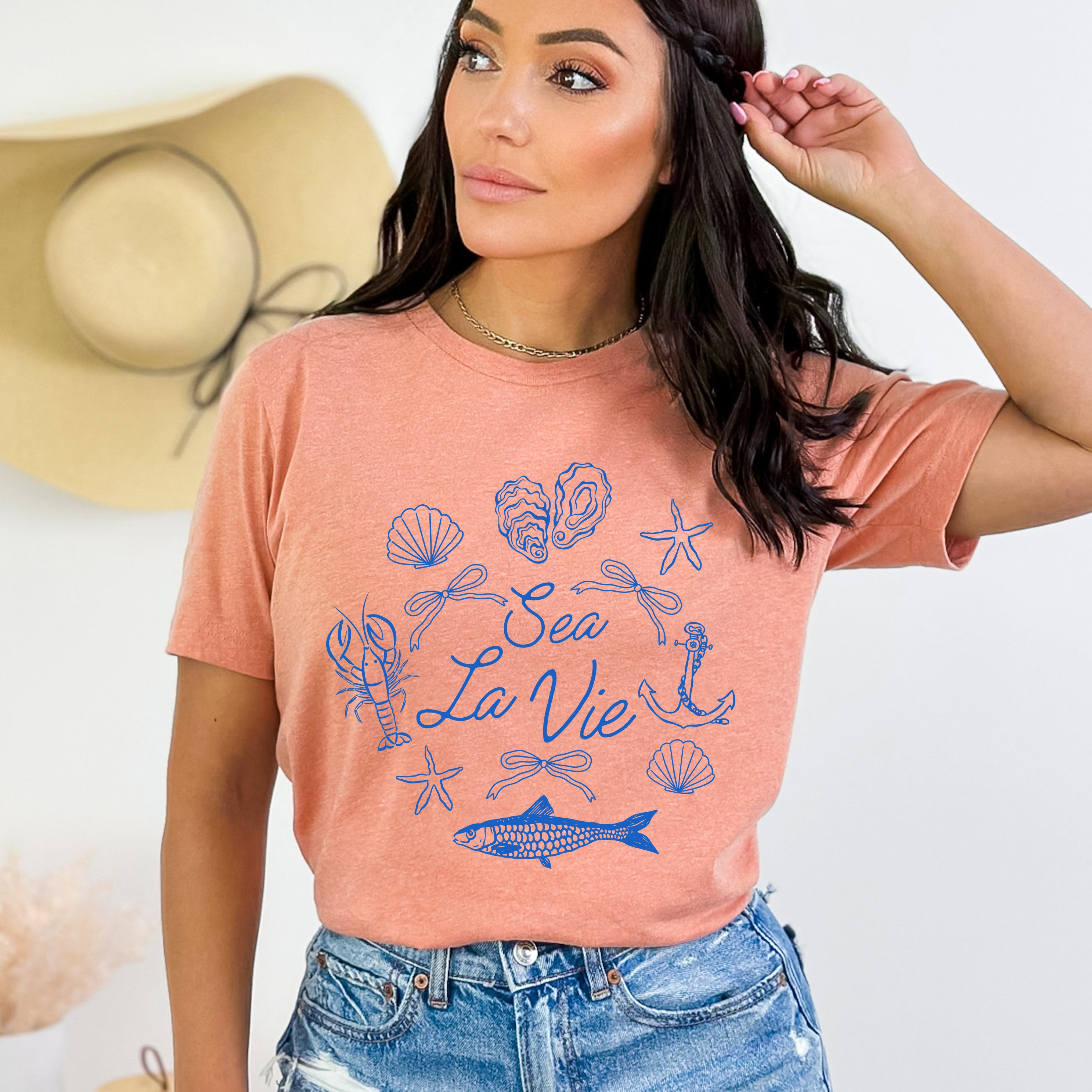 Sea La Vie Collage | Short Sleeve Graphic Tee