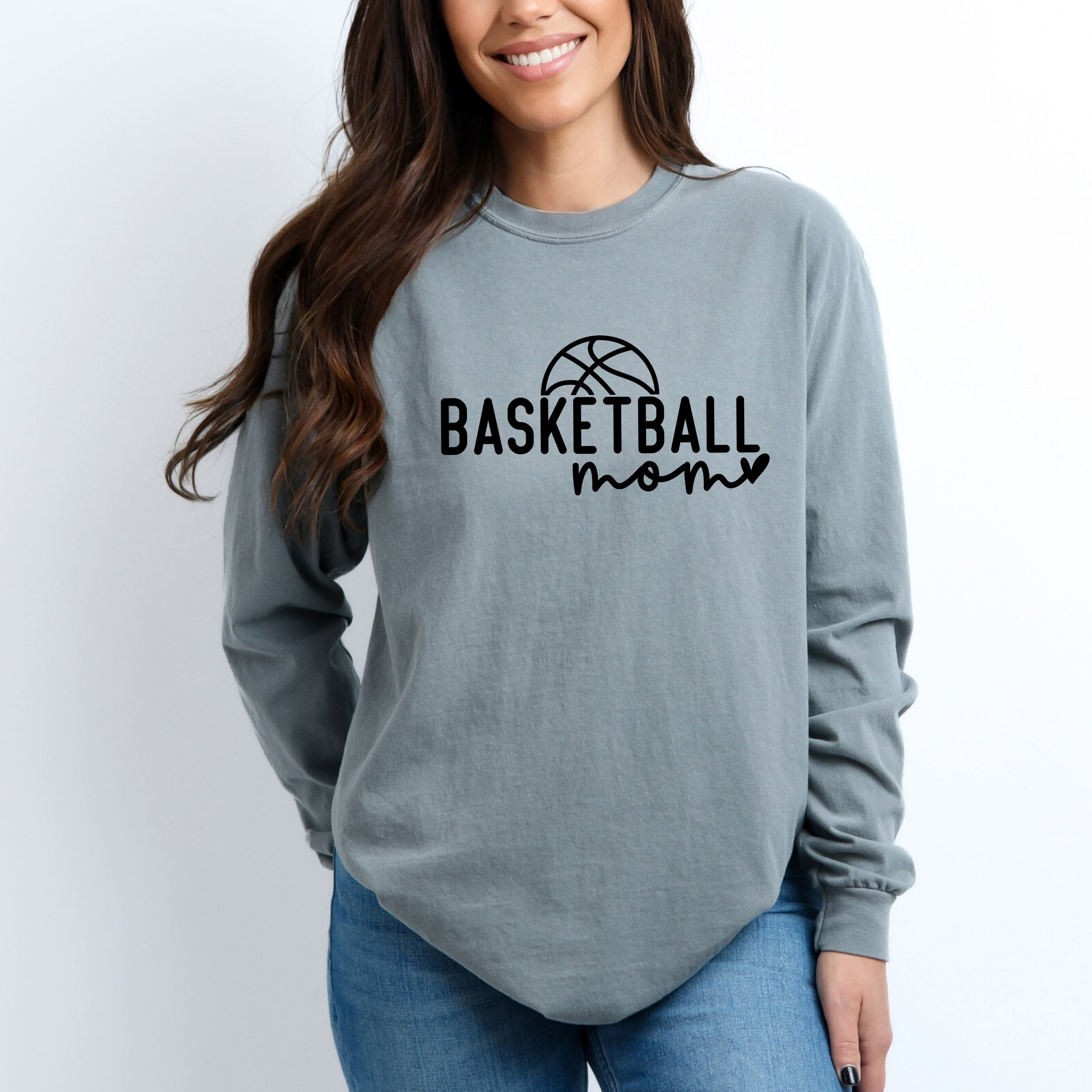 Basketball Mom Ball | Garment Dyed Long Sleeve
