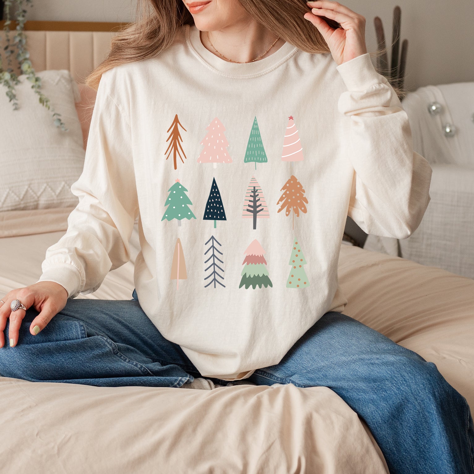 Christmas Tree Chart | Garment Dyed Long Sleeve