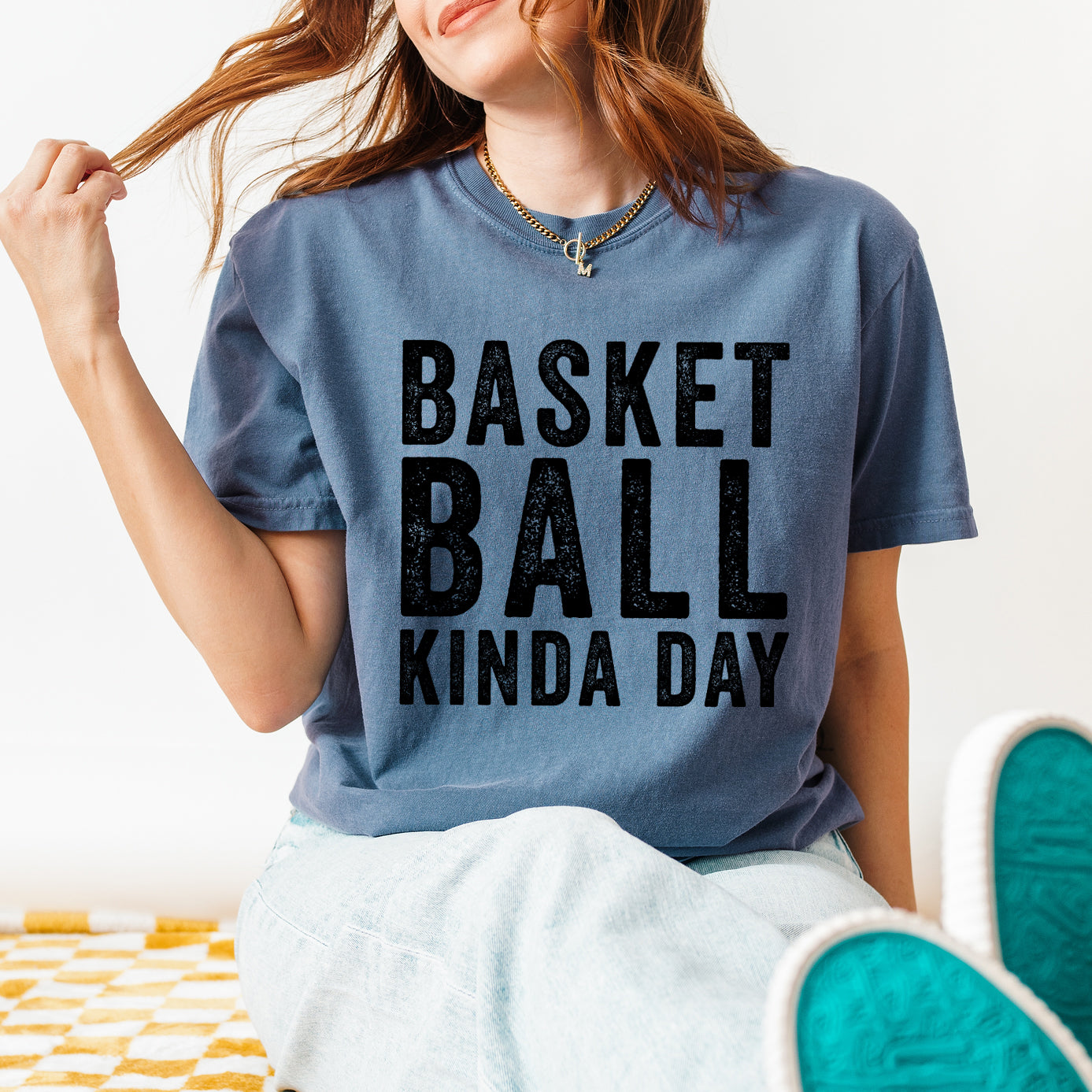 Basketball Kinda Day | Garment Dyed Short Sleeve Tee