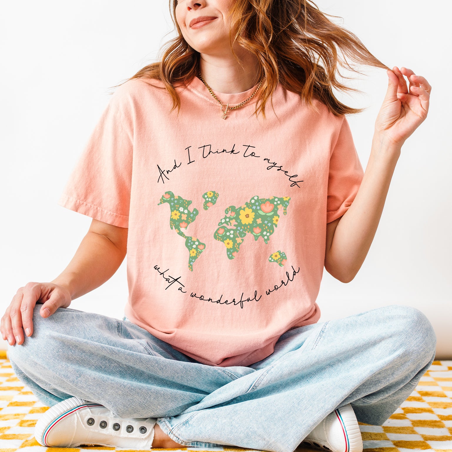 What A Wonderful World | Garment Dyed Short Sleeve Tee
