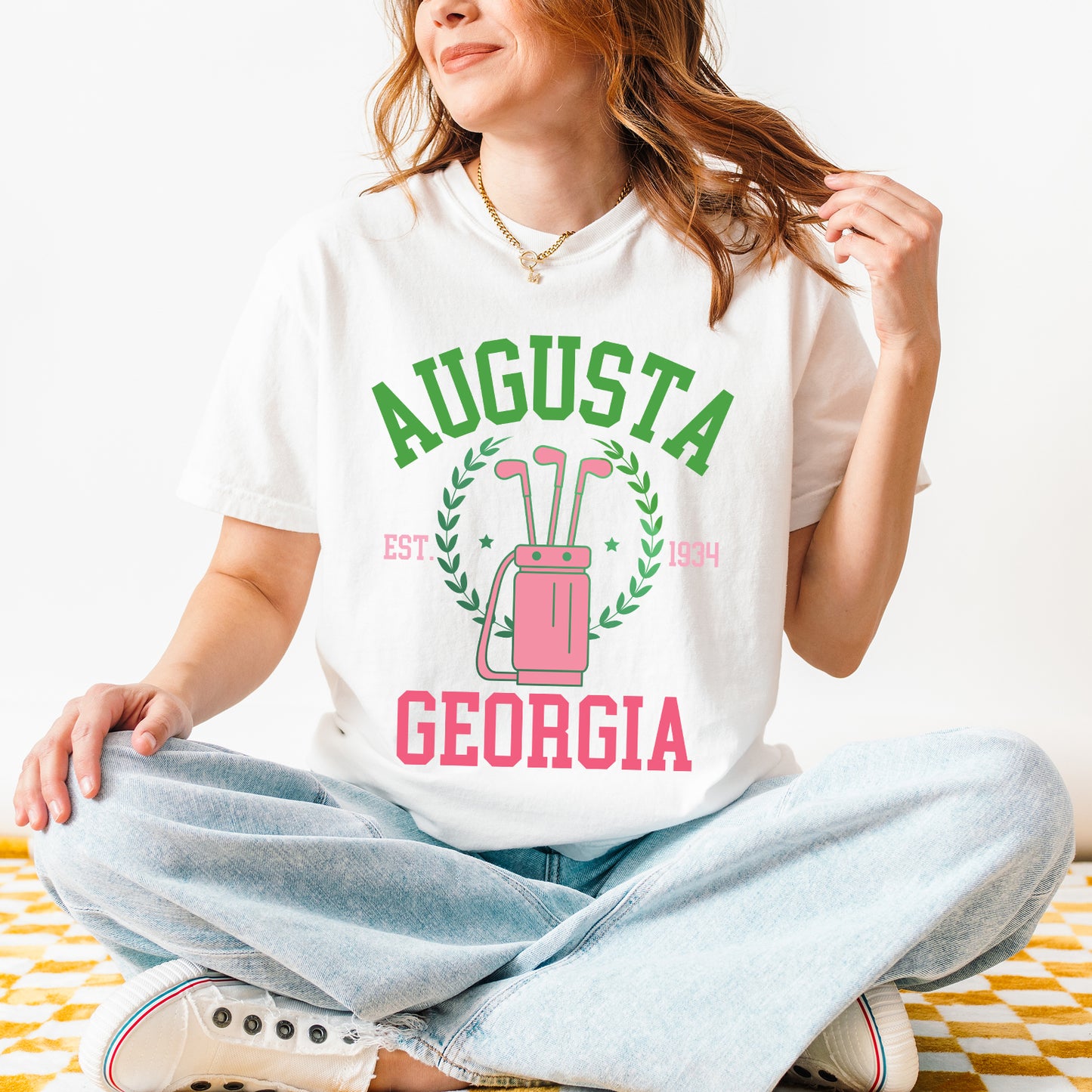 Golf Augusta Georgia EST. 1934 | Garment Dyed Short Sleeve Tee