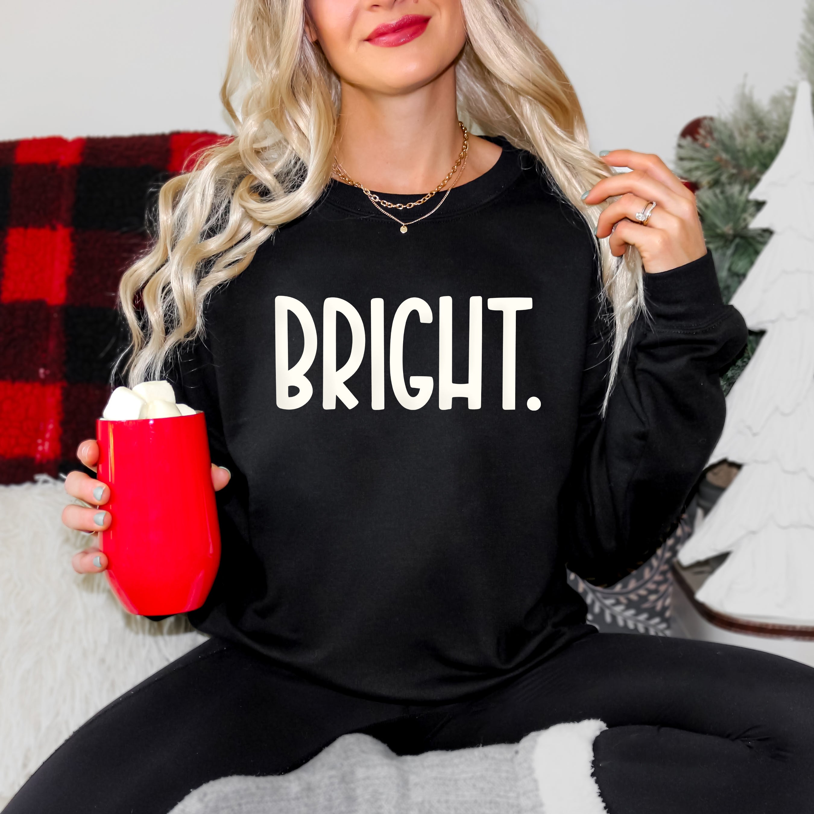 Bright Bold Puff Print | Sweatshirt