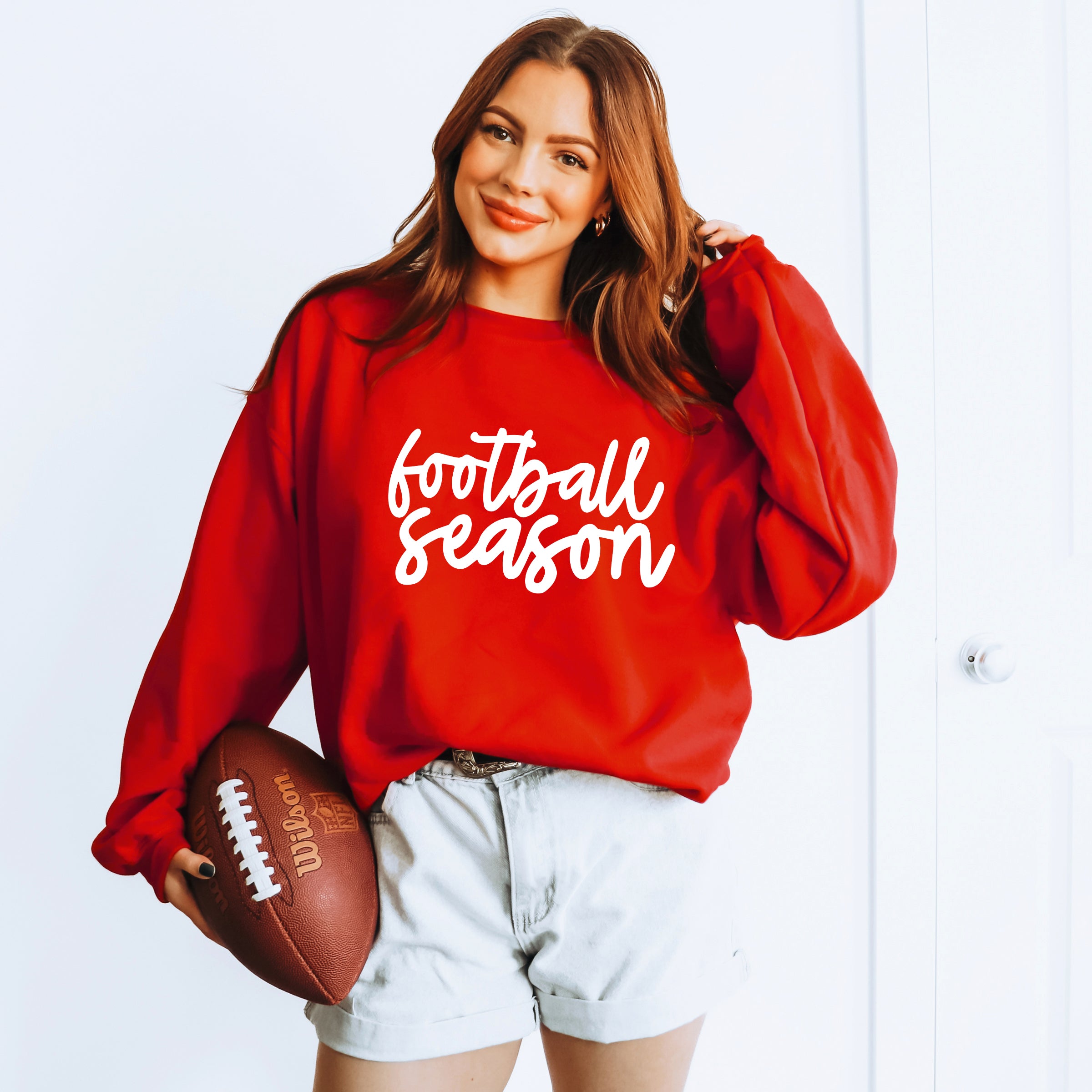 Football Season Cursive | Sweatshirt