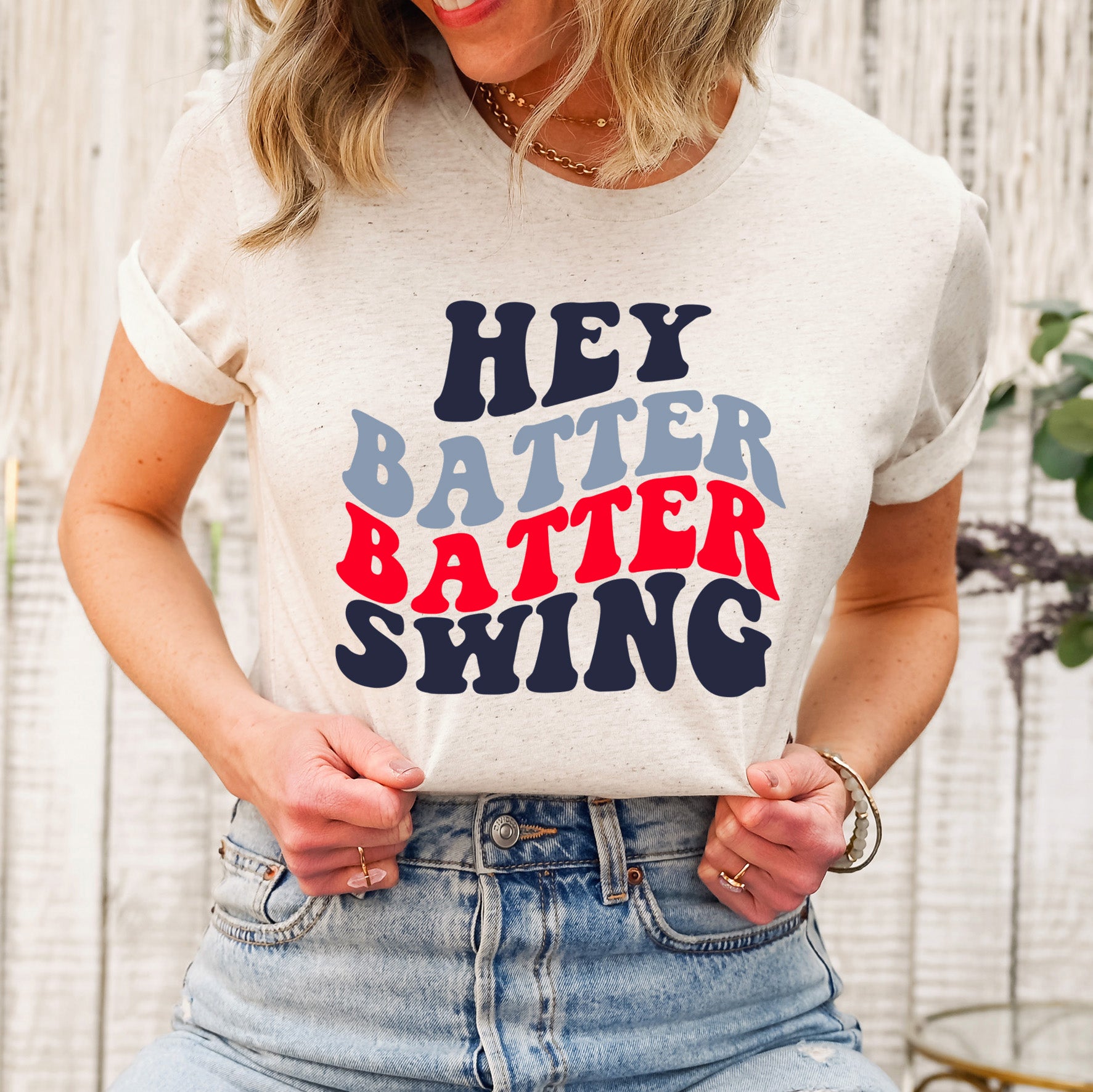 Batter Batter Swing Stacked | Short Sleeve Graphic Tee