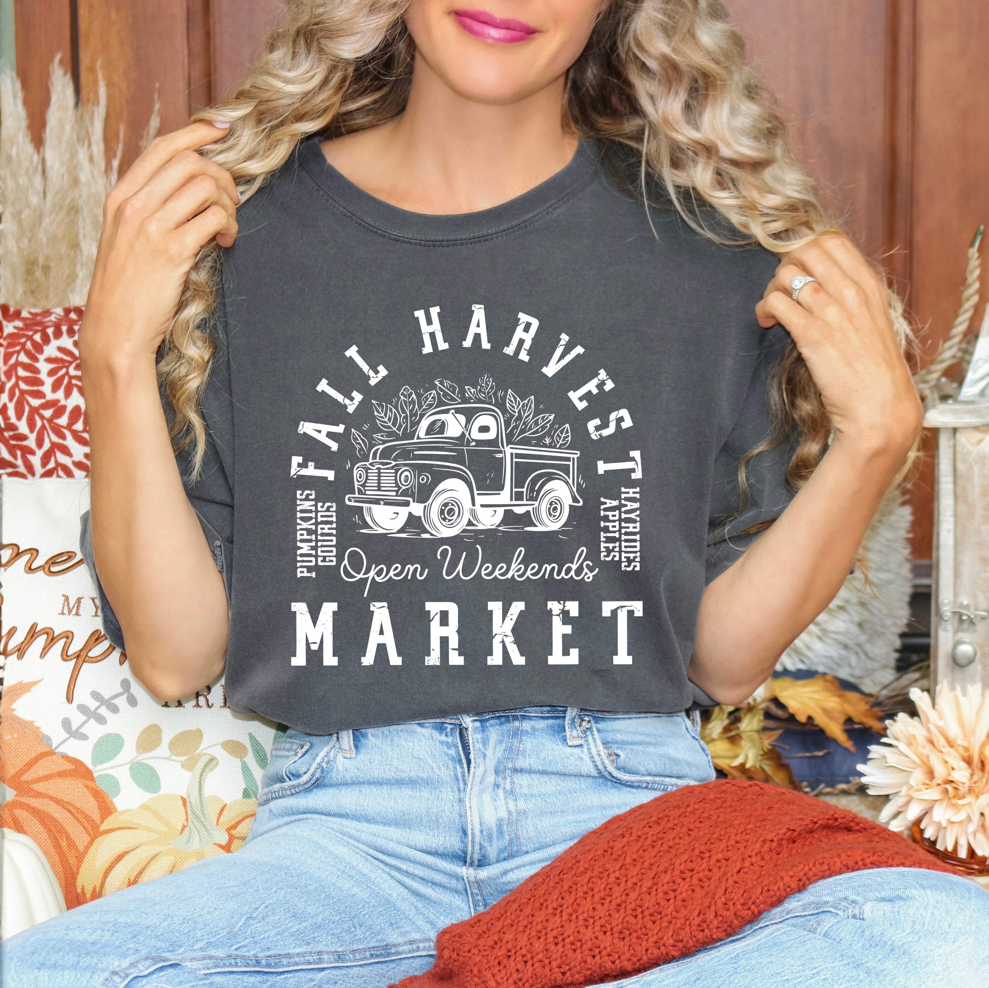 Fall Harvest Market | Garment Dyed Tee