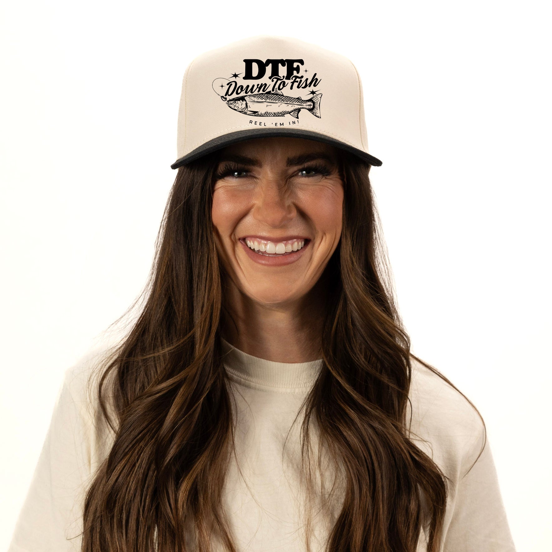 DTF Down To Fish | Canvas Trucker Hat