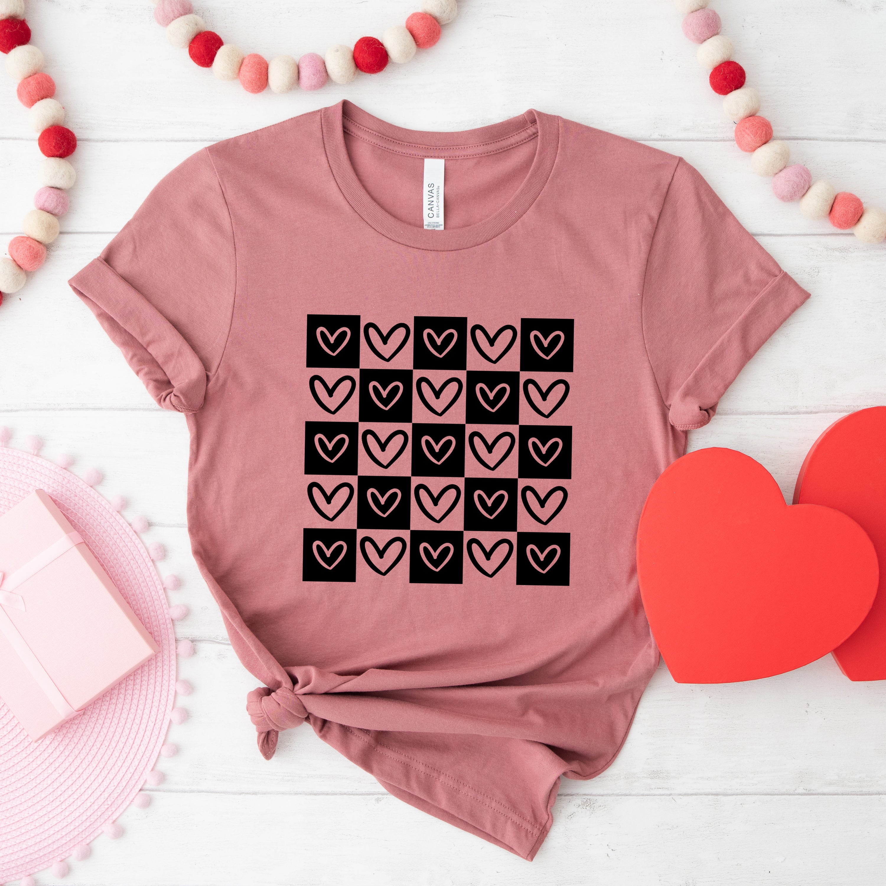 Heart Checkerboard | Short Sleeve Graphic Tee