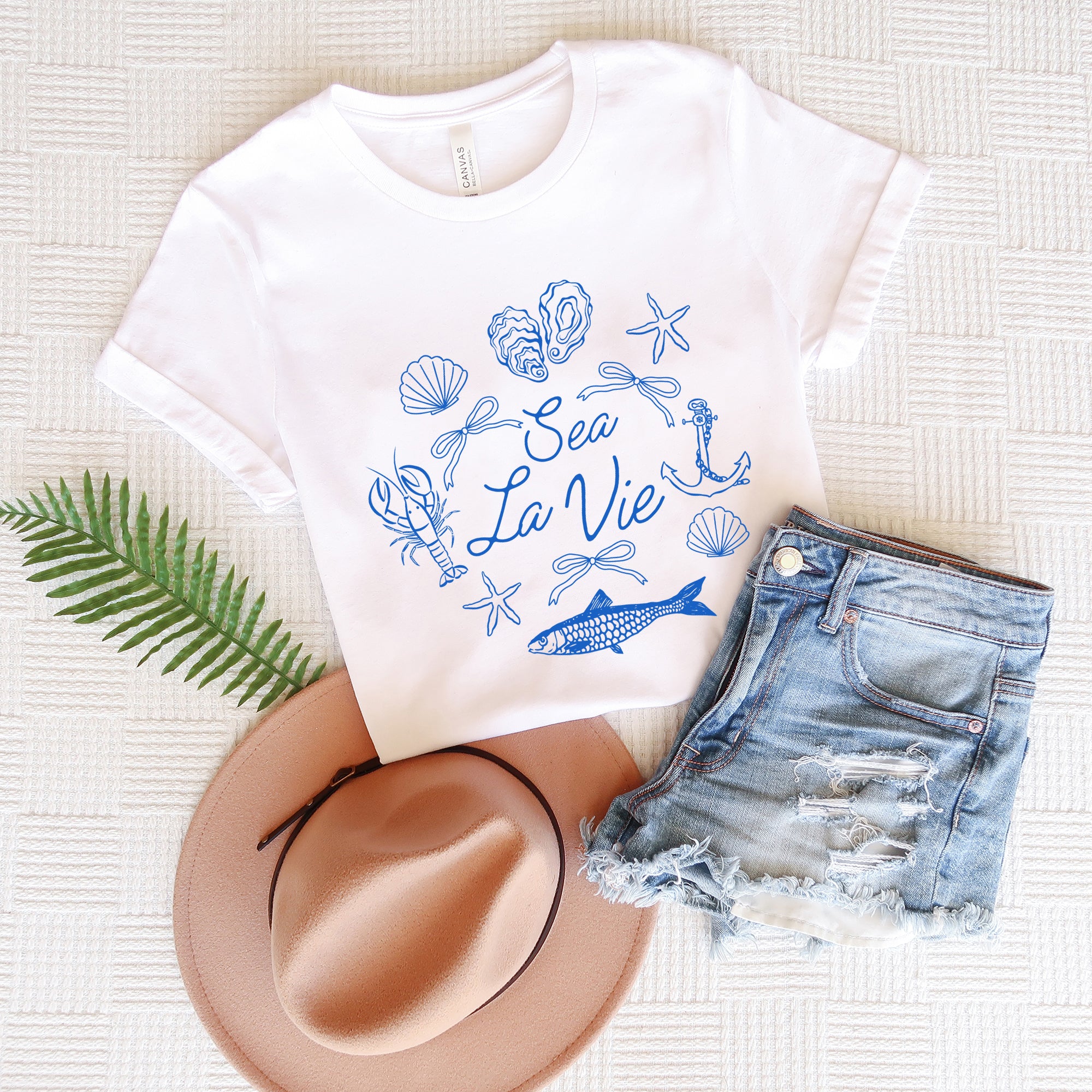 Sea La Vie Collage | Short Sleeve Graphic Tee