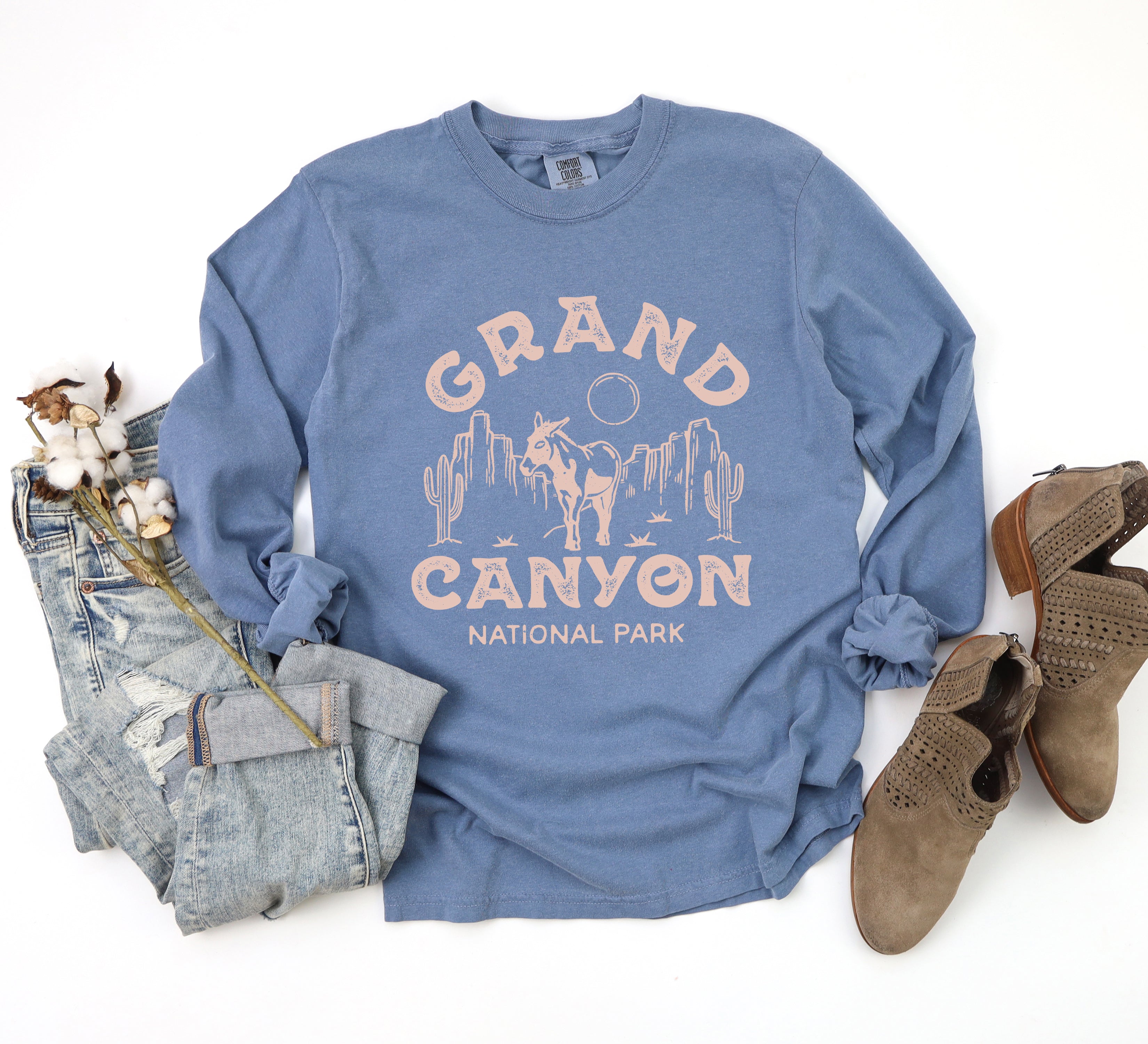 Vintage Grand Canyon National Park | Garment Dyed Long Sleeve