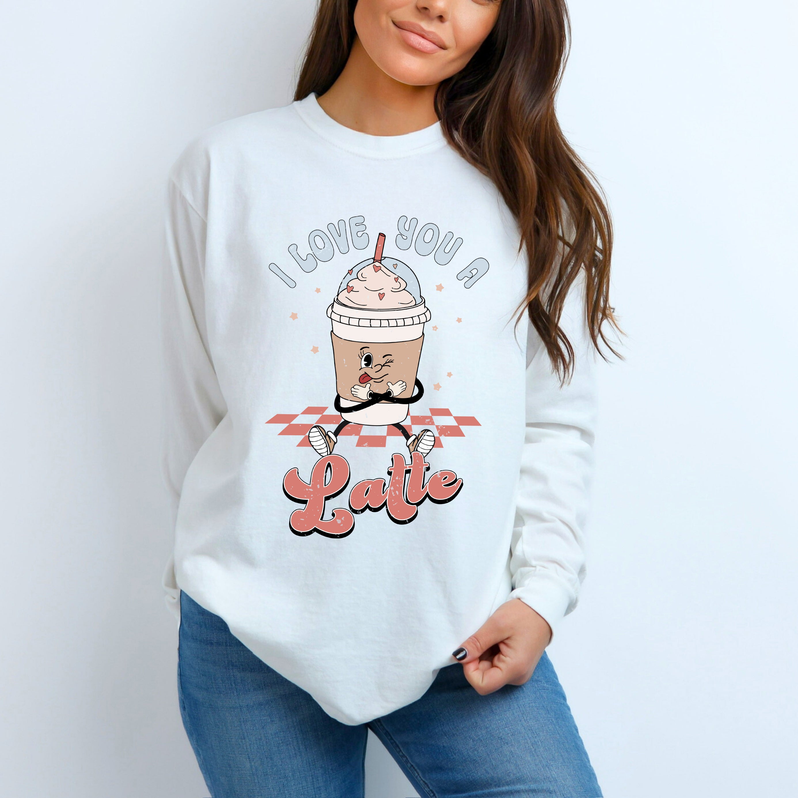 I Love You A Latte | Garment Dyed Long Sleeve