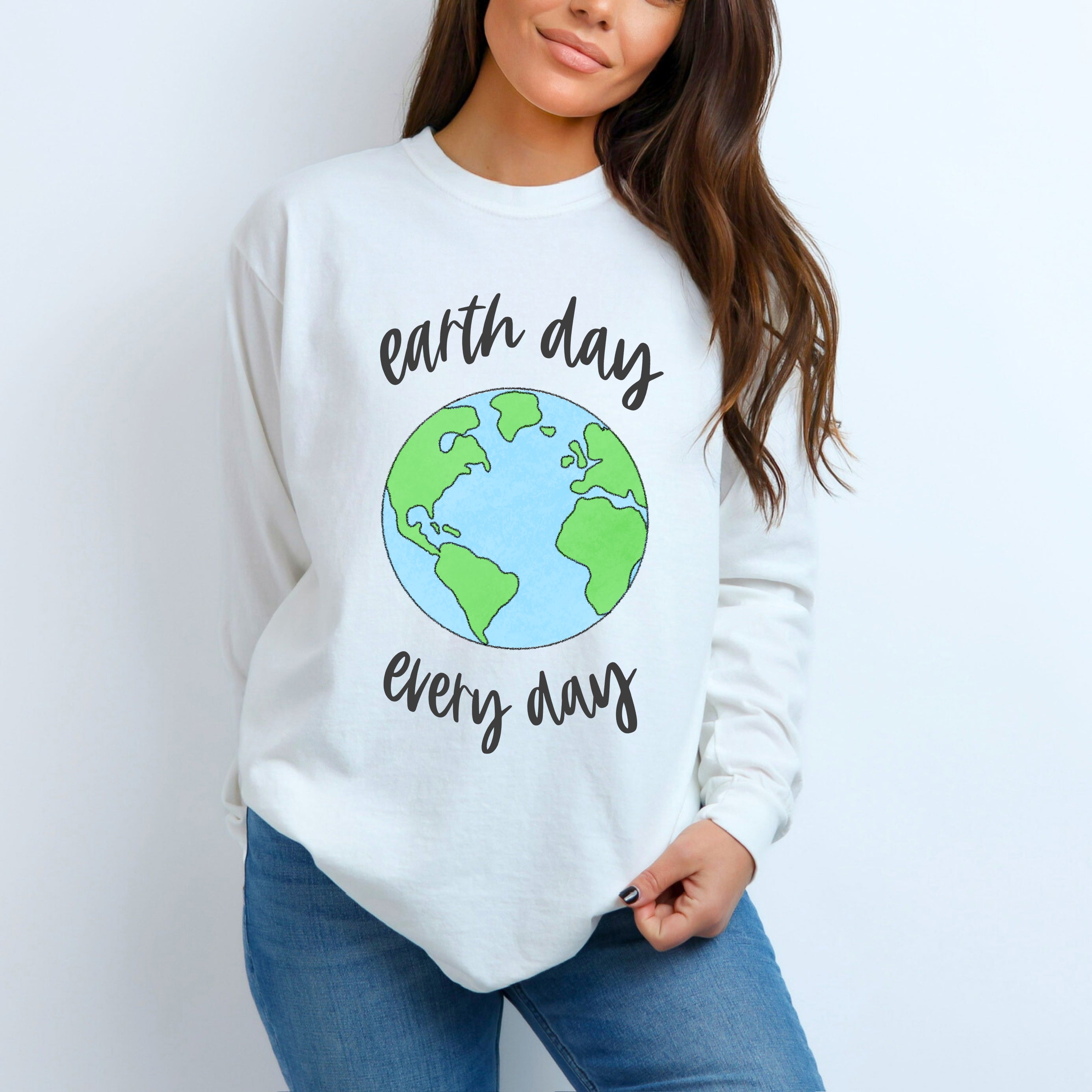 Earth Day Every Day | Garment Dyed Long Sleeve