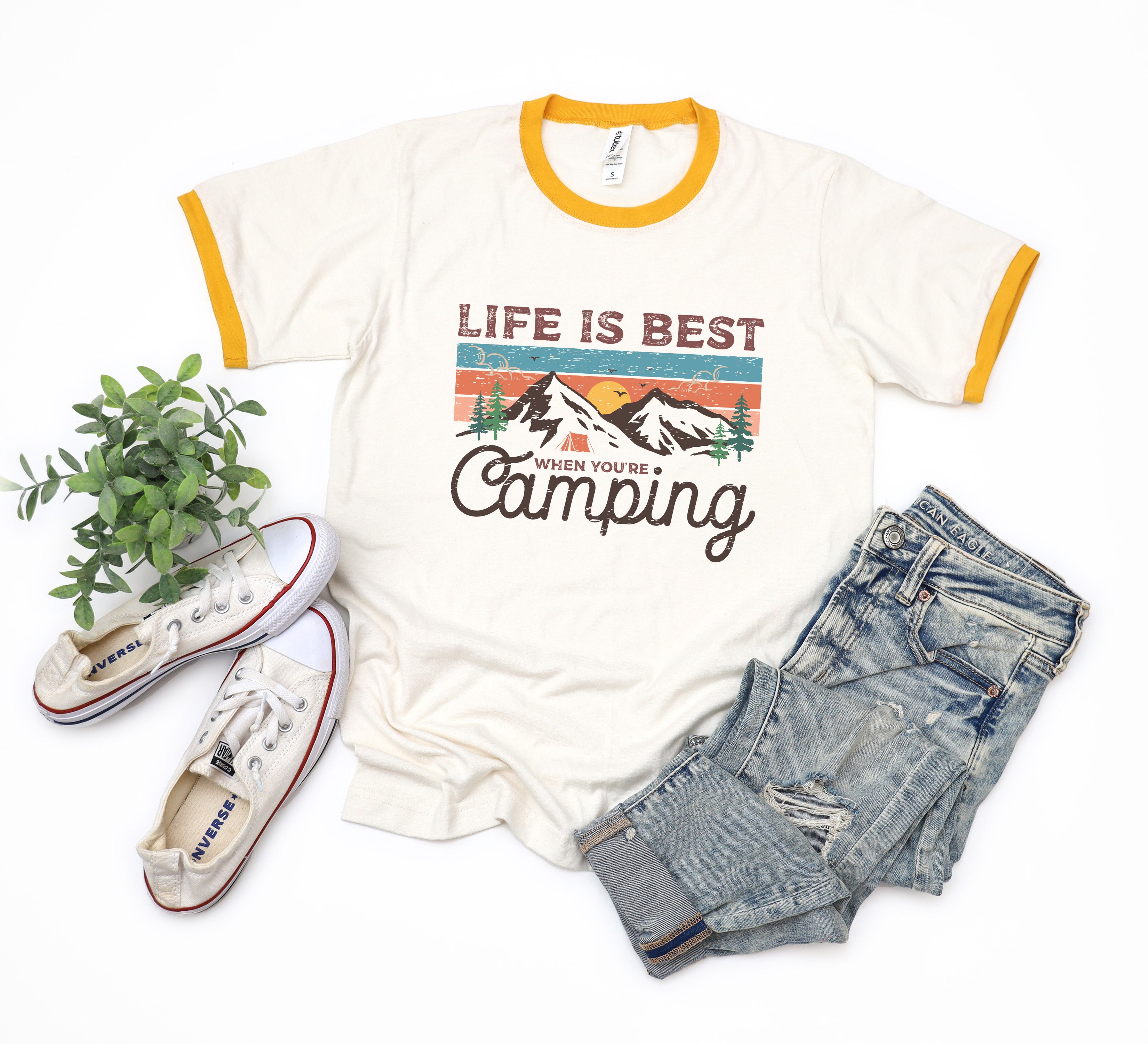 Life Is Best When You're Camping | Ringer Tee
