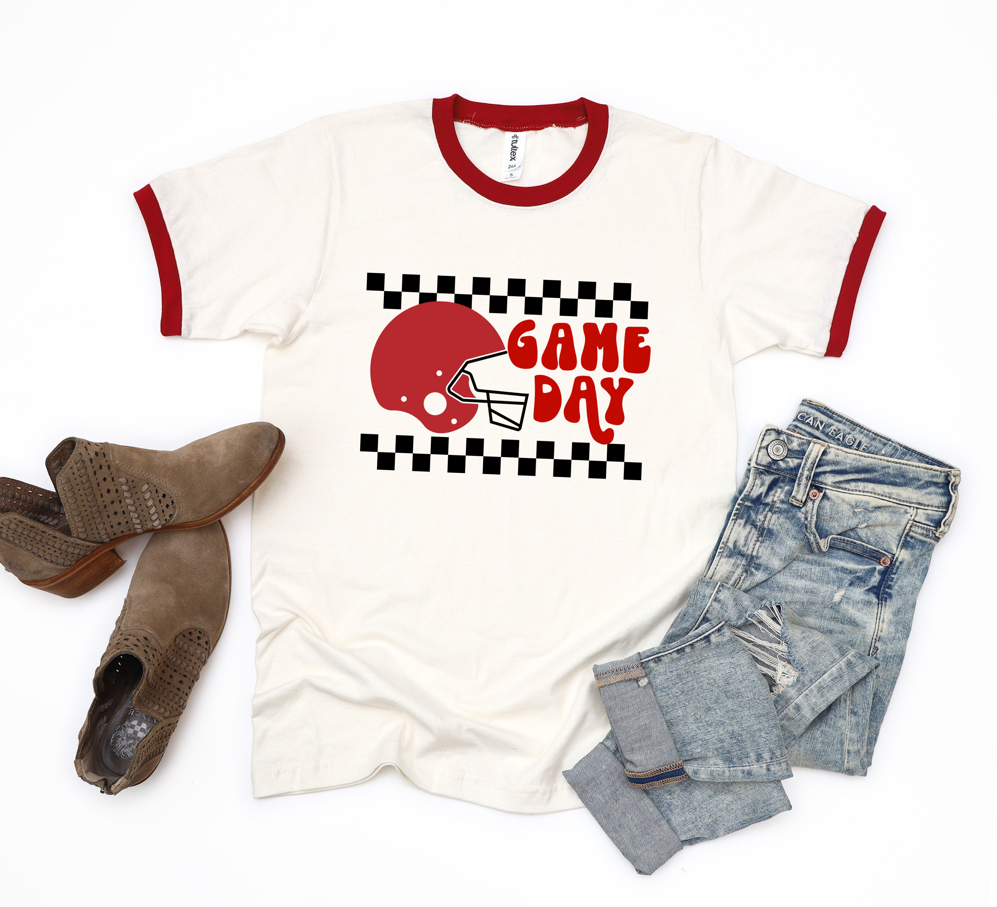 Checkered Game Day | Ringer Tee