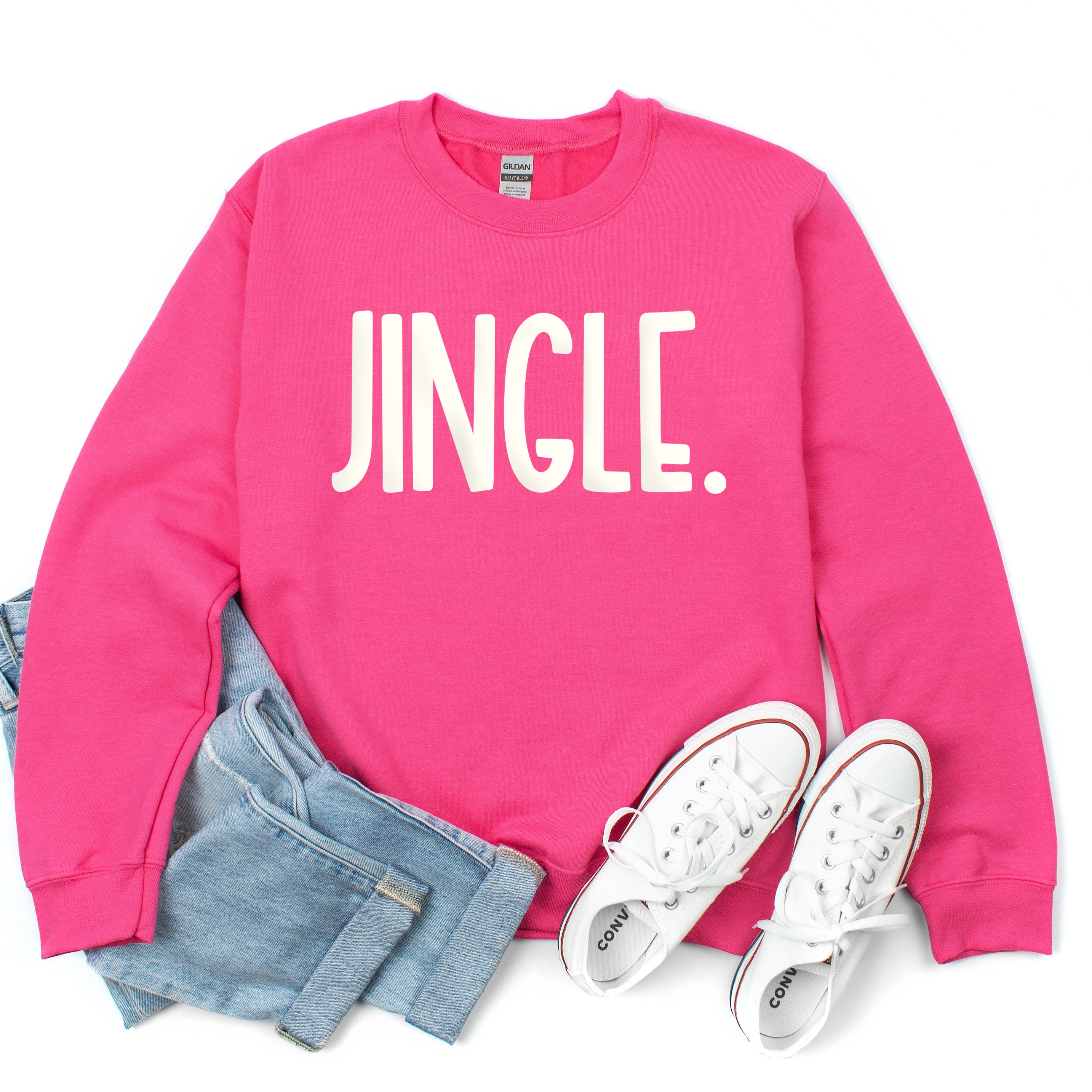 Jingle Bold Puff Print |Sweatshirt