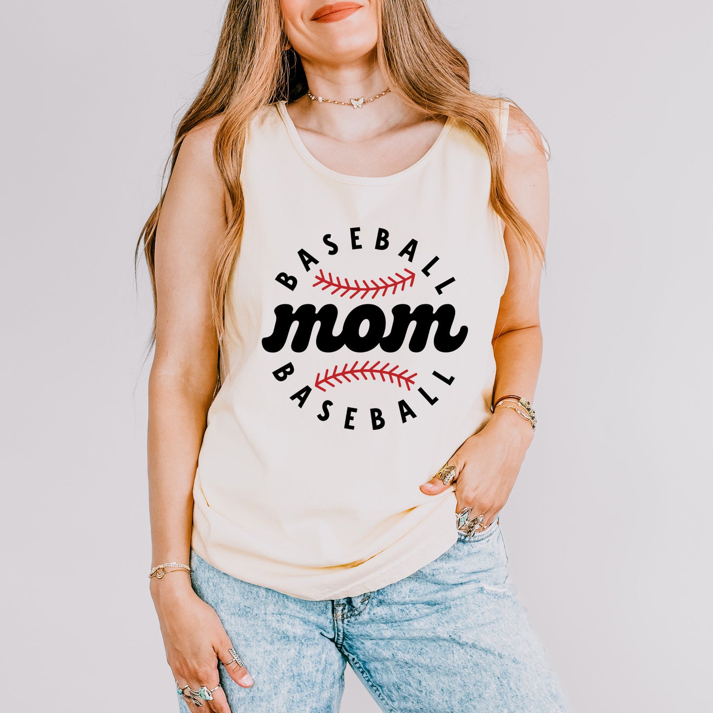 Baseball Mom Baseball | Garment Dyed Tank