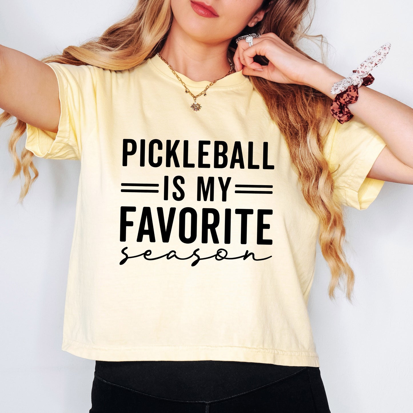 Pickleball Is My Favorite Season | Relaxed Fit Cropped Tee