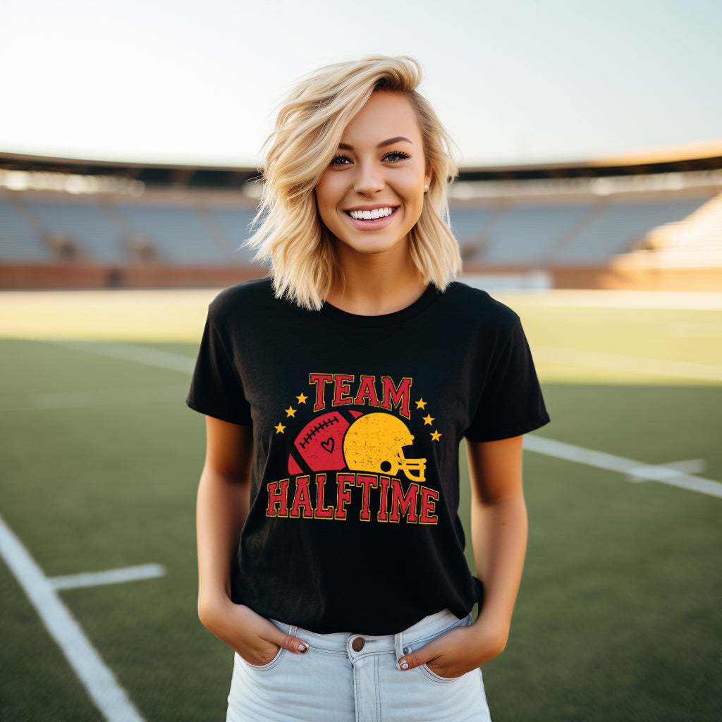 Team Halftime Distressed - Red | Short Sleeve Graphic Tee