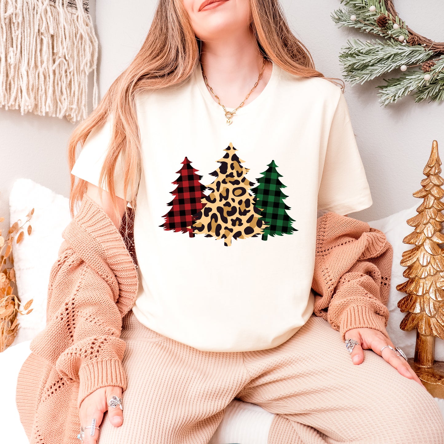 Christmas Trees | Short Sleeve Crew Neck