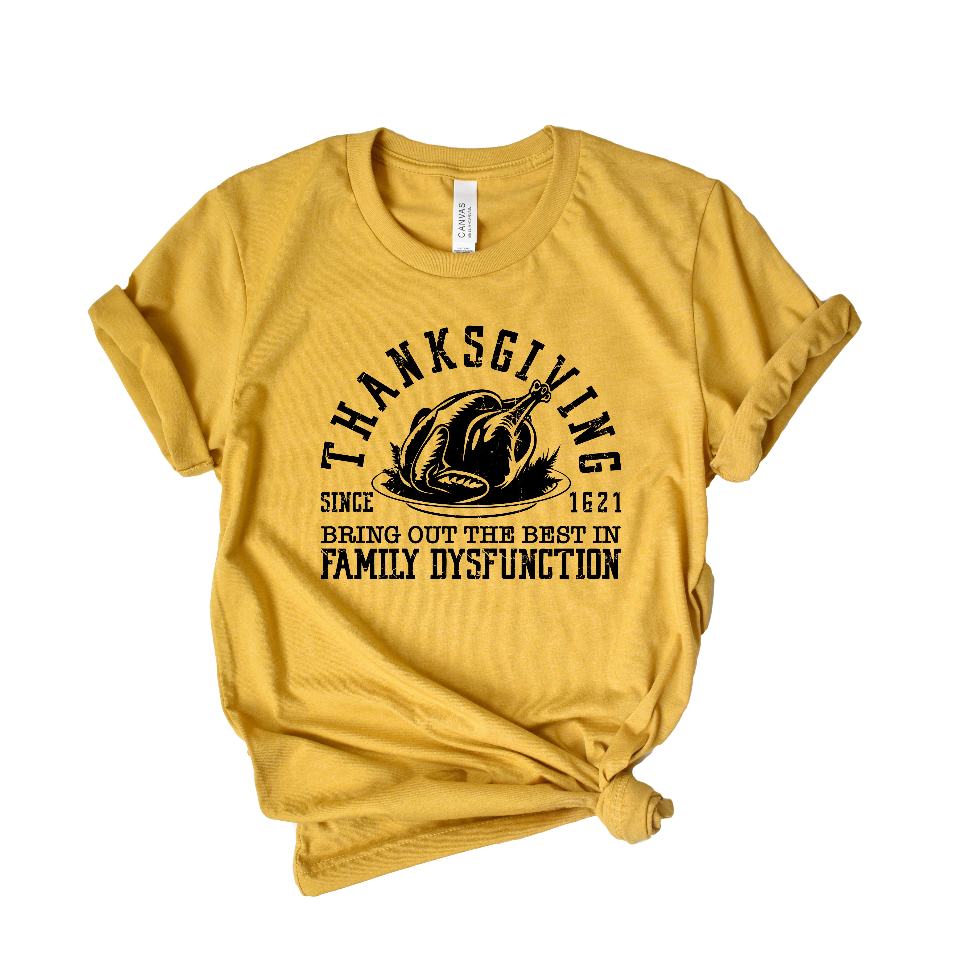 Thanksgiving Family Dysfunction | Short Sleeve Crew Neck