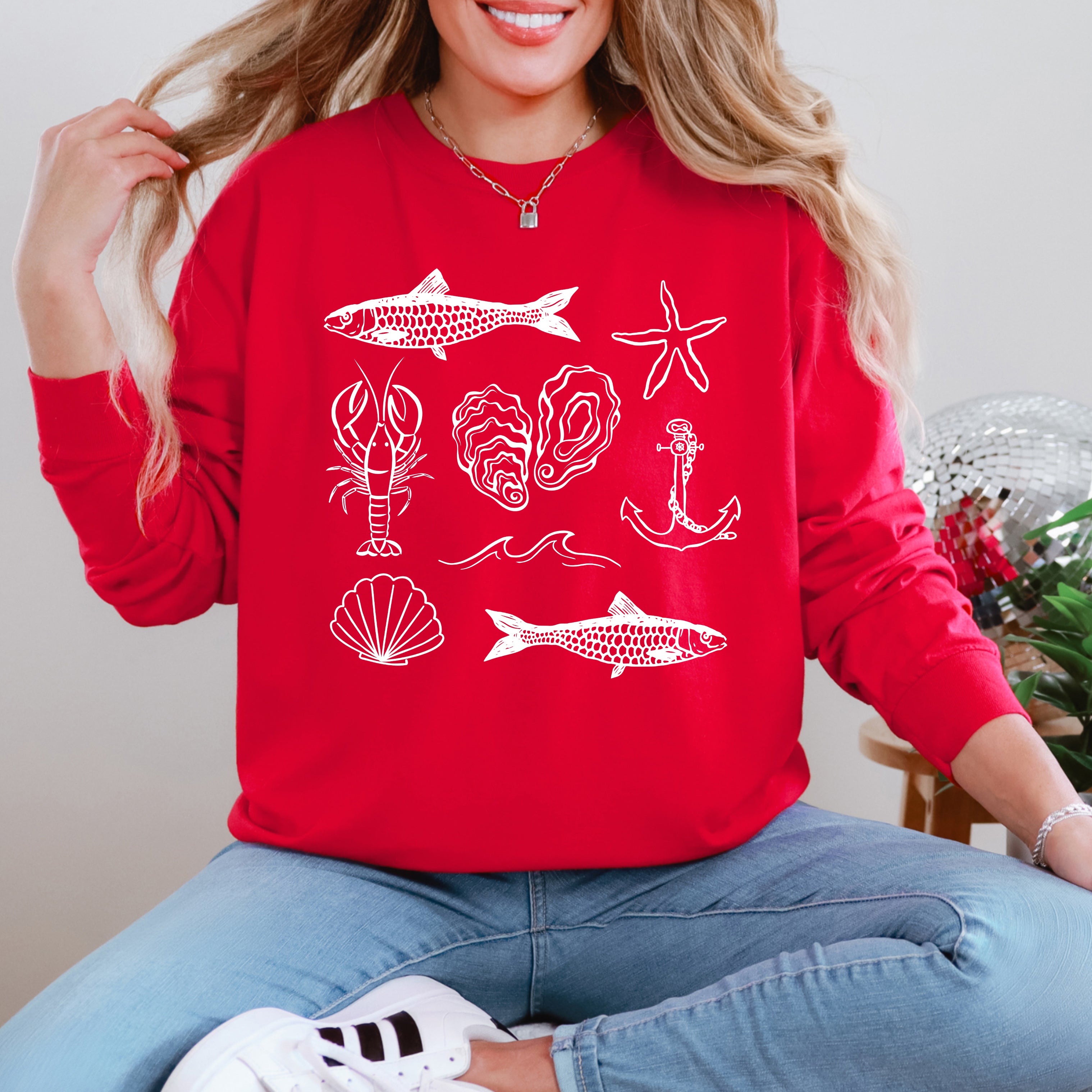 Fisherman Collage | Garment Dyed Long Sleeve