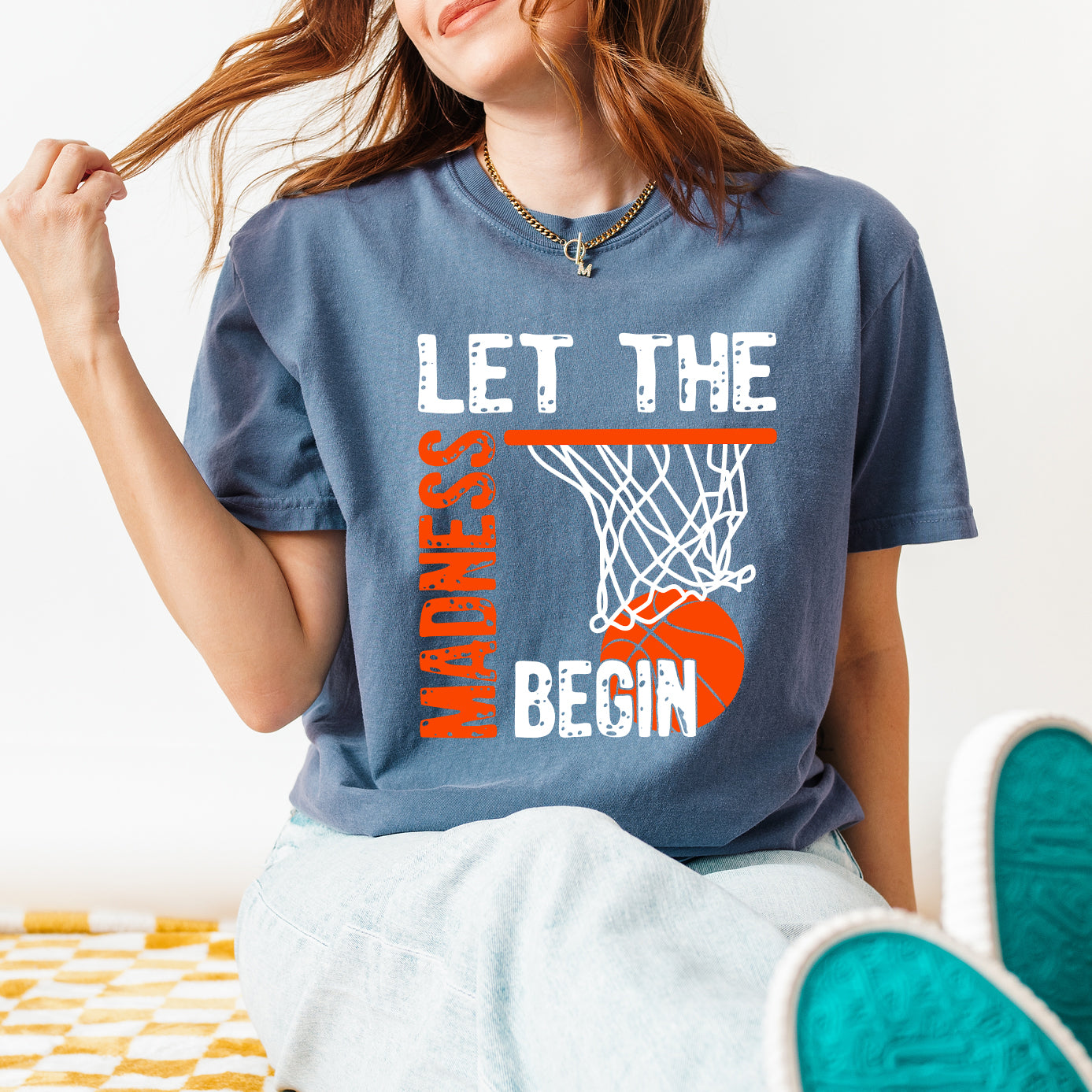 Let The Madness Begin | Garment Dyed Short Sleeve Tee