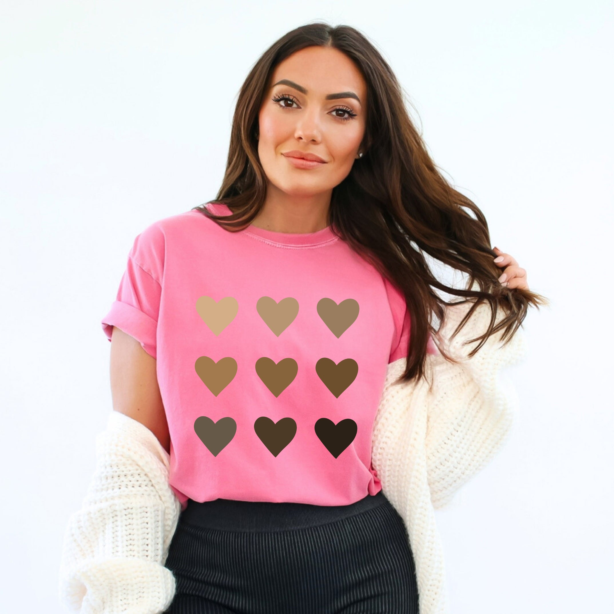 Melanin Hearts | Garment Dyed Tee