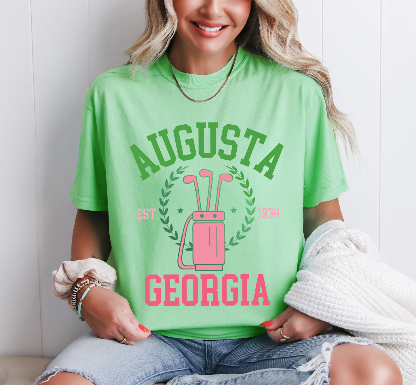 Golf Augusta Georgia EST. 1934 | Garment Dyed Short Sleeve Tee