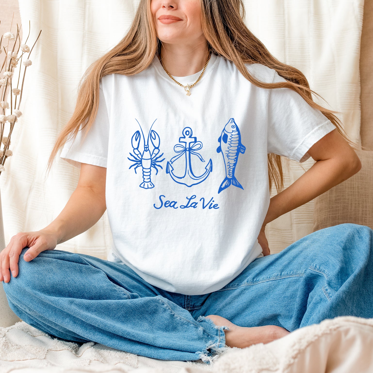 Sea La Vie 3 Across | Garment Dyed Tee