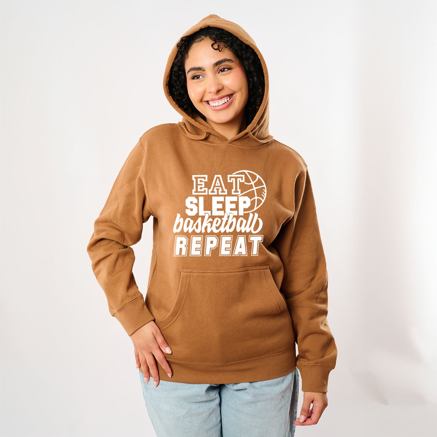Eat Basketball Sleep Repeat With Ball | Hoodie