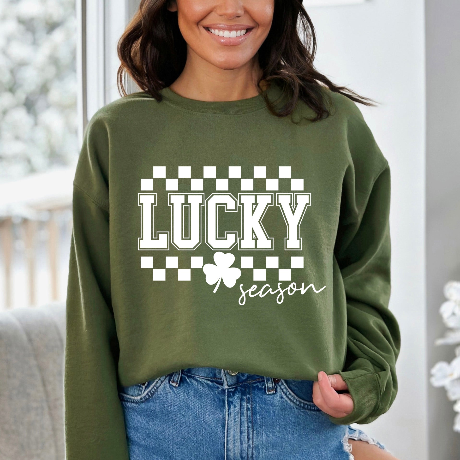 Lucky Season Checkered | Sweatshirt