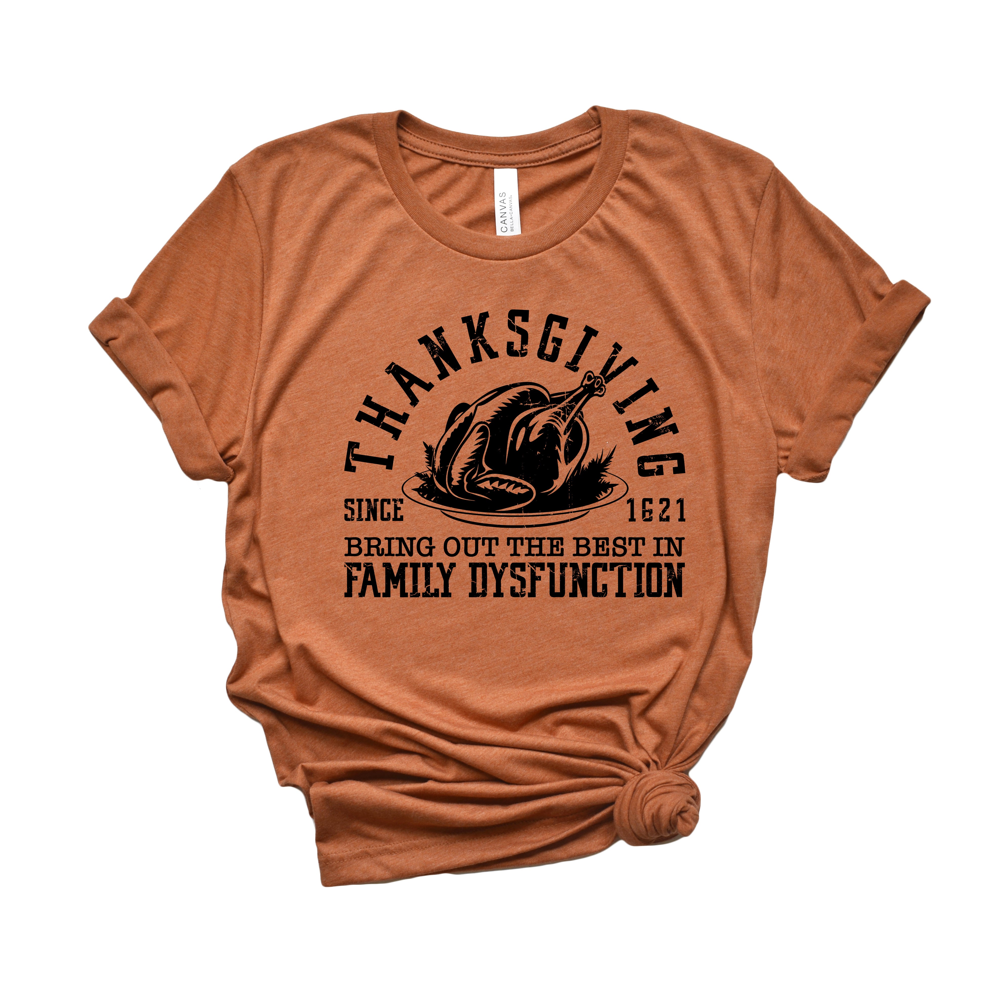 Thanksgiving Family Dysfunction | Short Sleeve Crew Neck