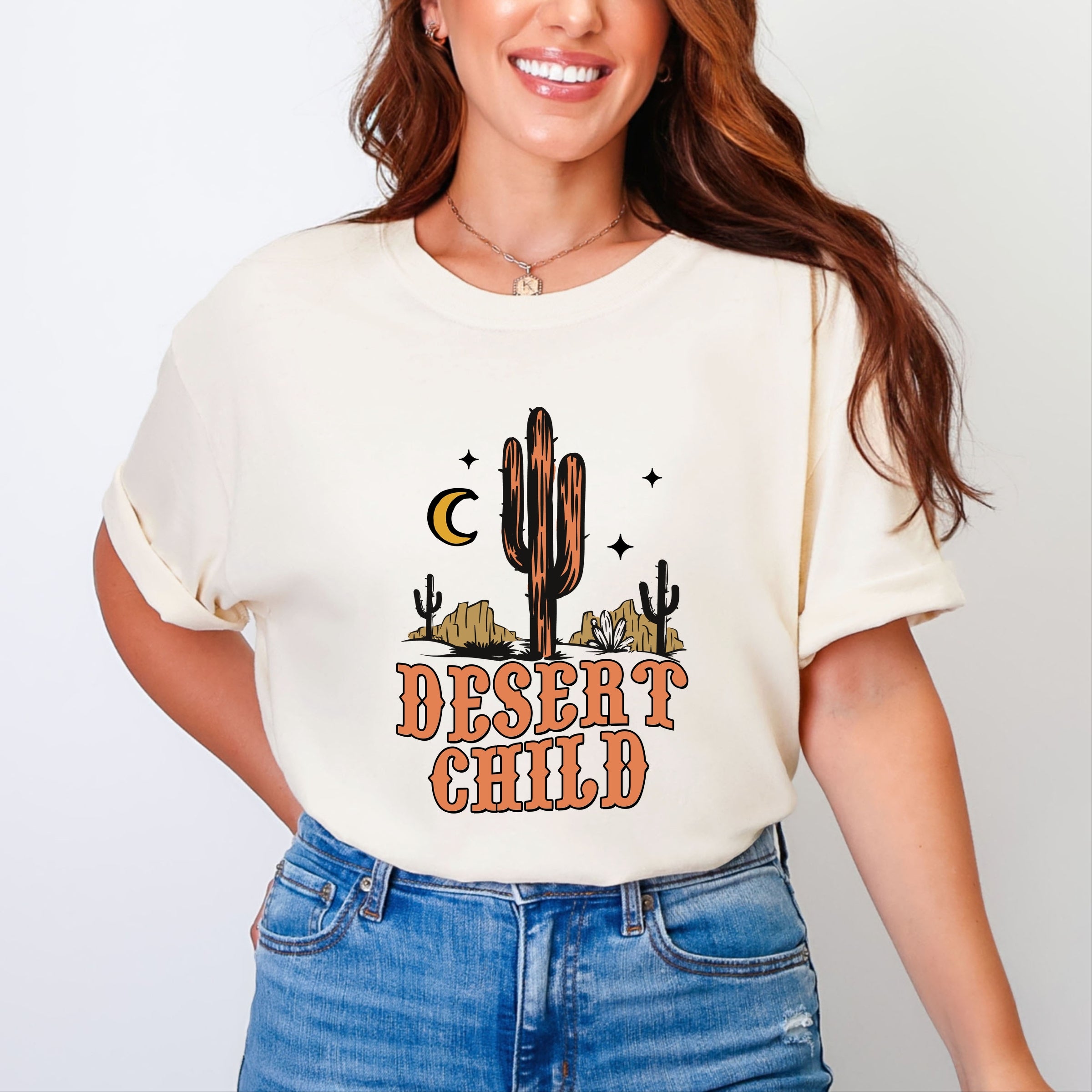 Desert Child - Women's Garment Dyed Graphic T-Shirt