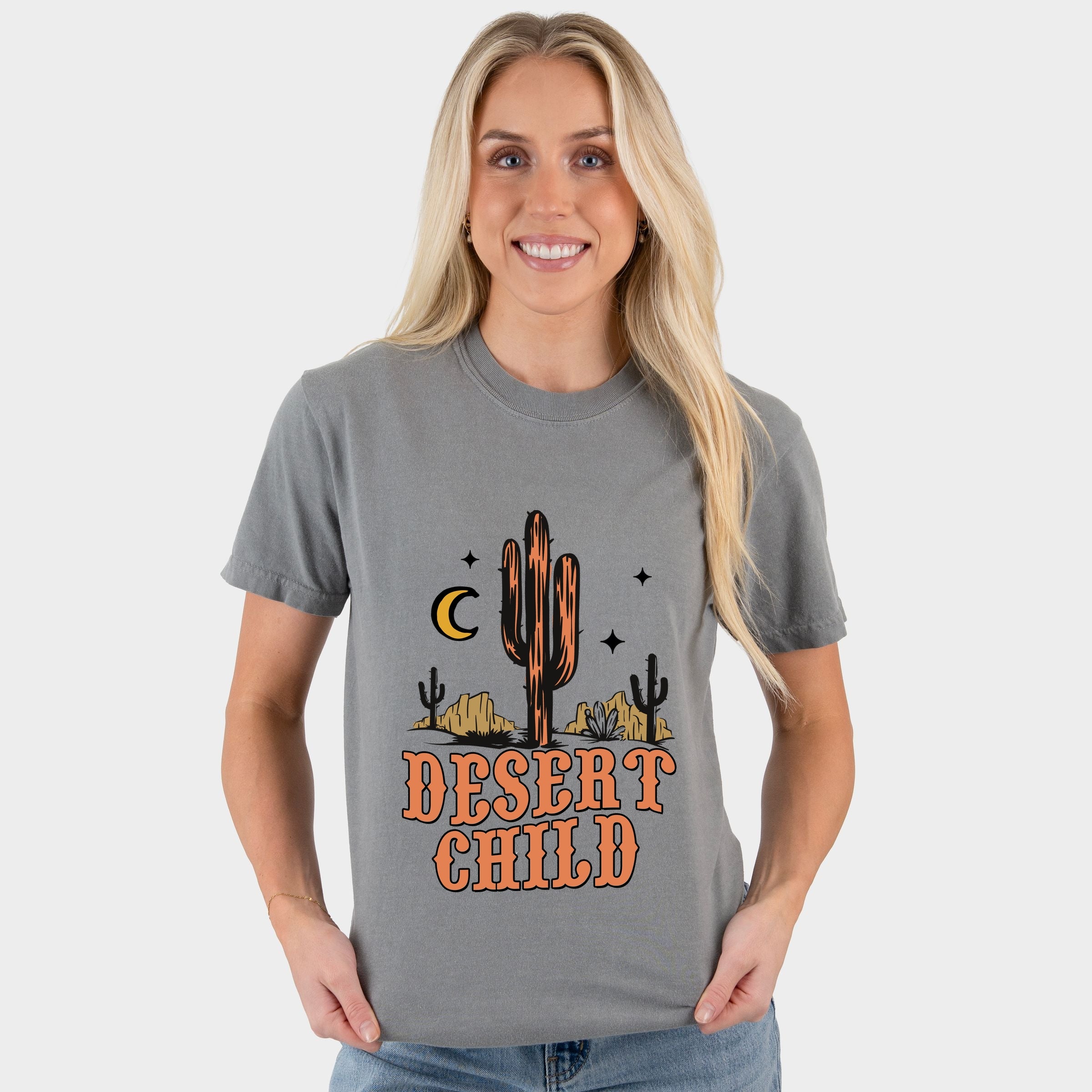 Desert Child - Women's Garment Dyed Graphic T-Shirt