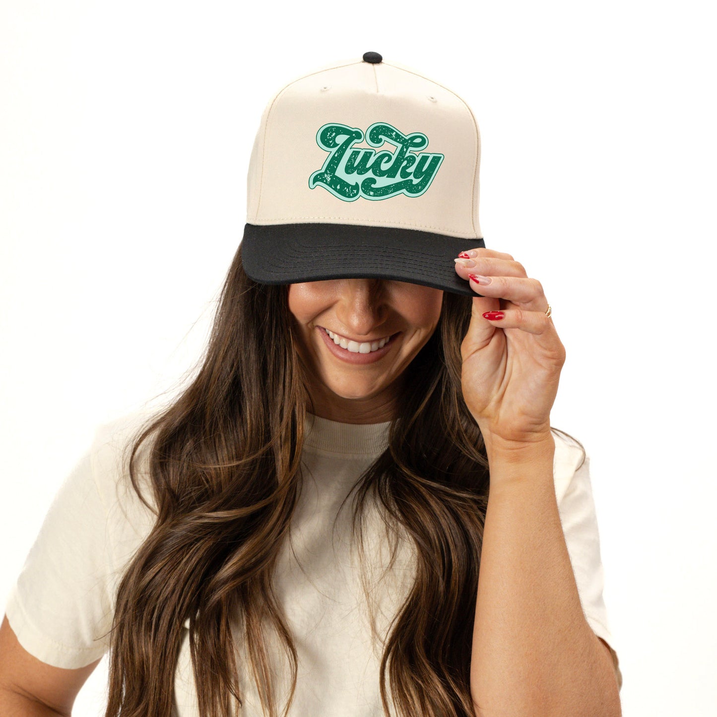 Lucky Retro Rough | Canvas Trucker Hat