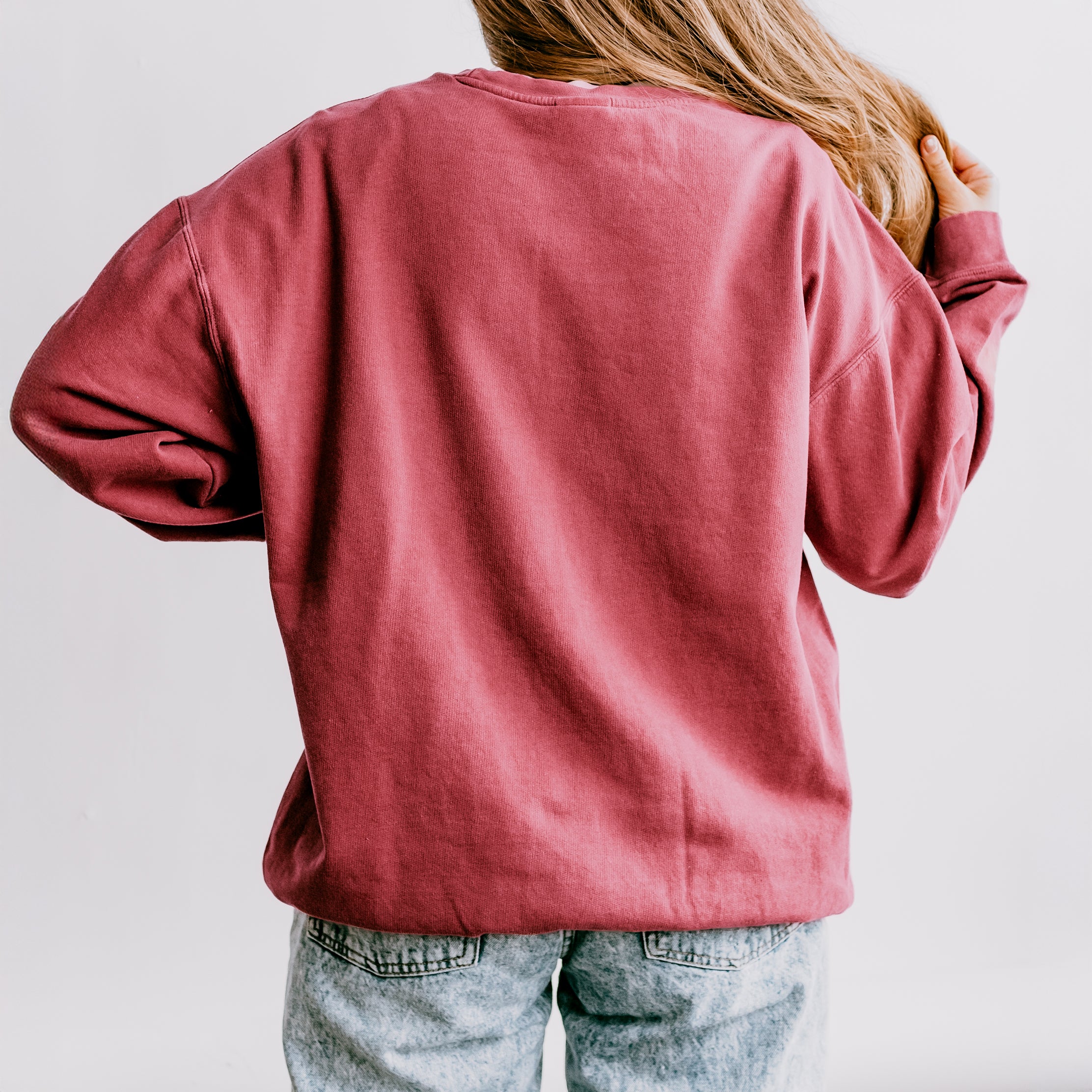 Be Mine Words | Lightweight Garment Dyed Sweatshirt