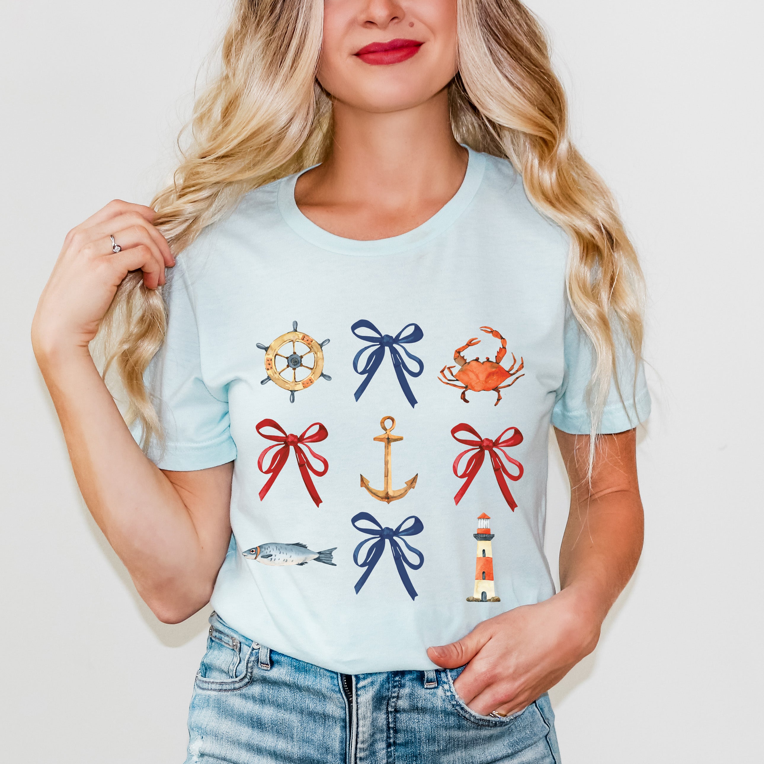 Coquette Nautical Collage | Short Sleeve Graphic Tee
